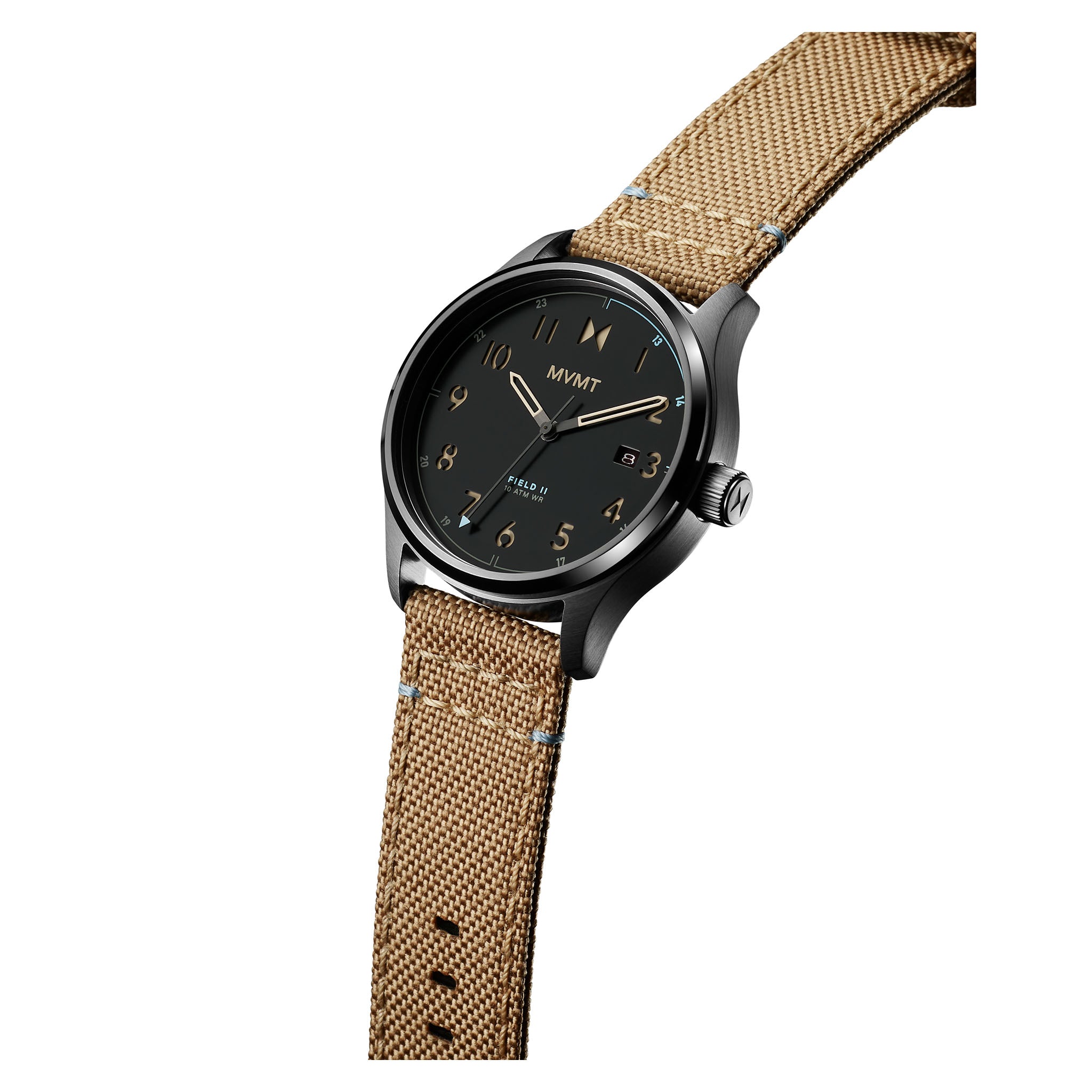 MVMT Beige Nylon Black Dial Men's Watch - 28000367D