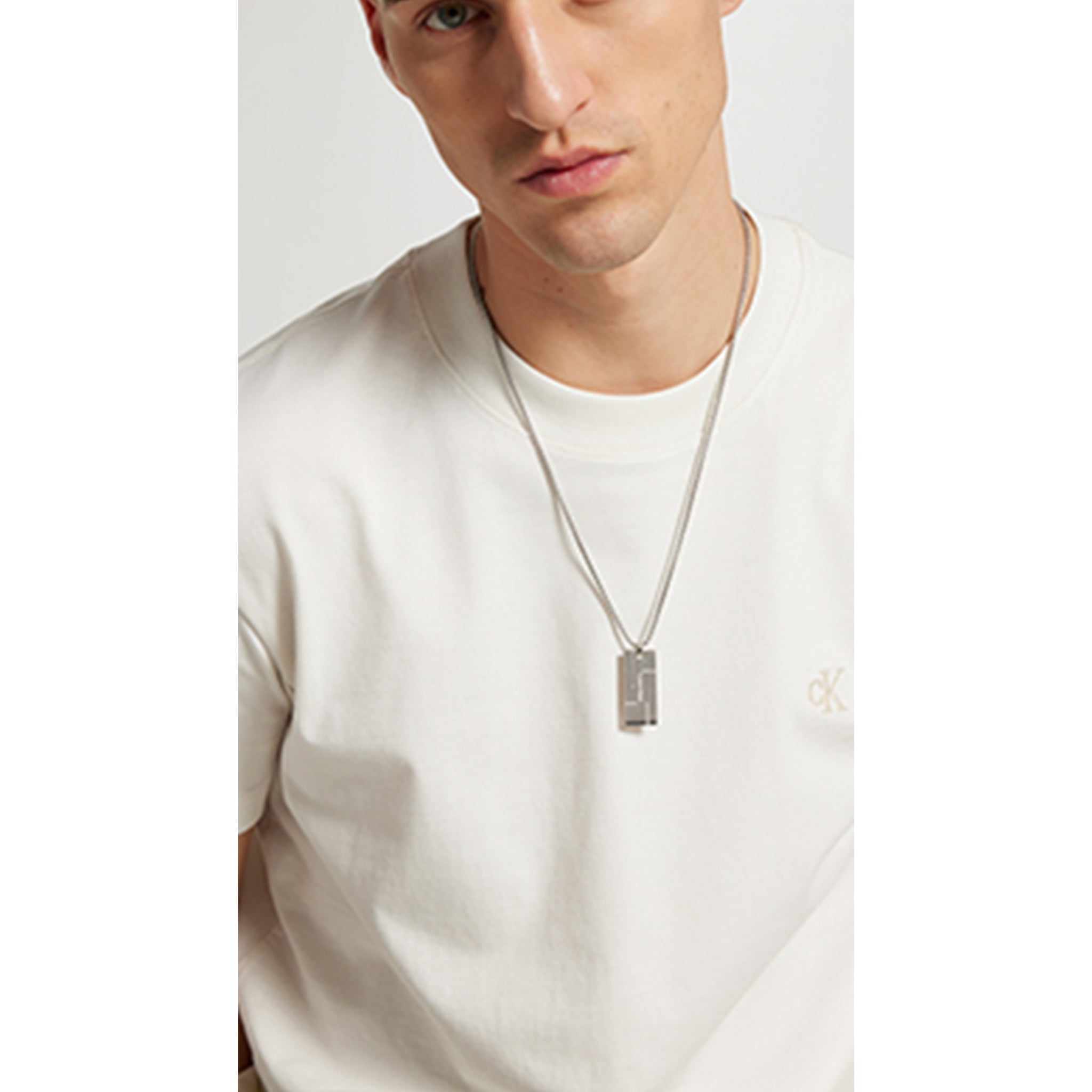 Calvin Klein Jewellery Stainless Steel Men's Pendant with Chain Necklace - 35000058