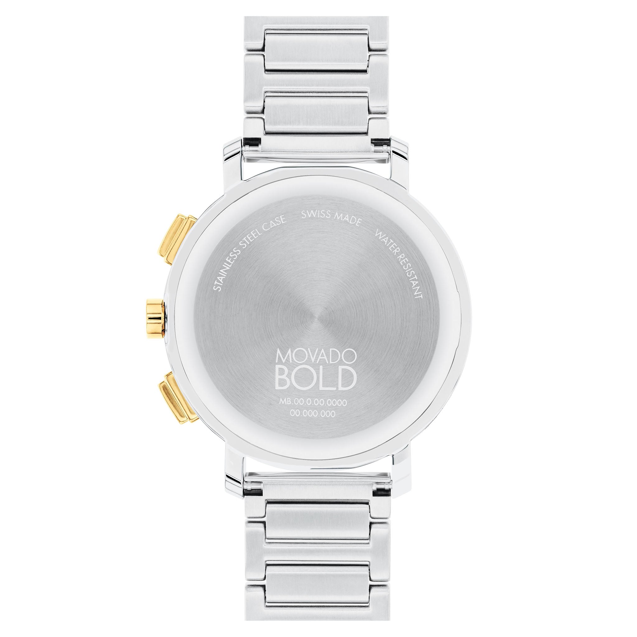 Movado Two-Tone Steel Silver Dial Chronograph Women's Swiss Made Watch - 3600968
