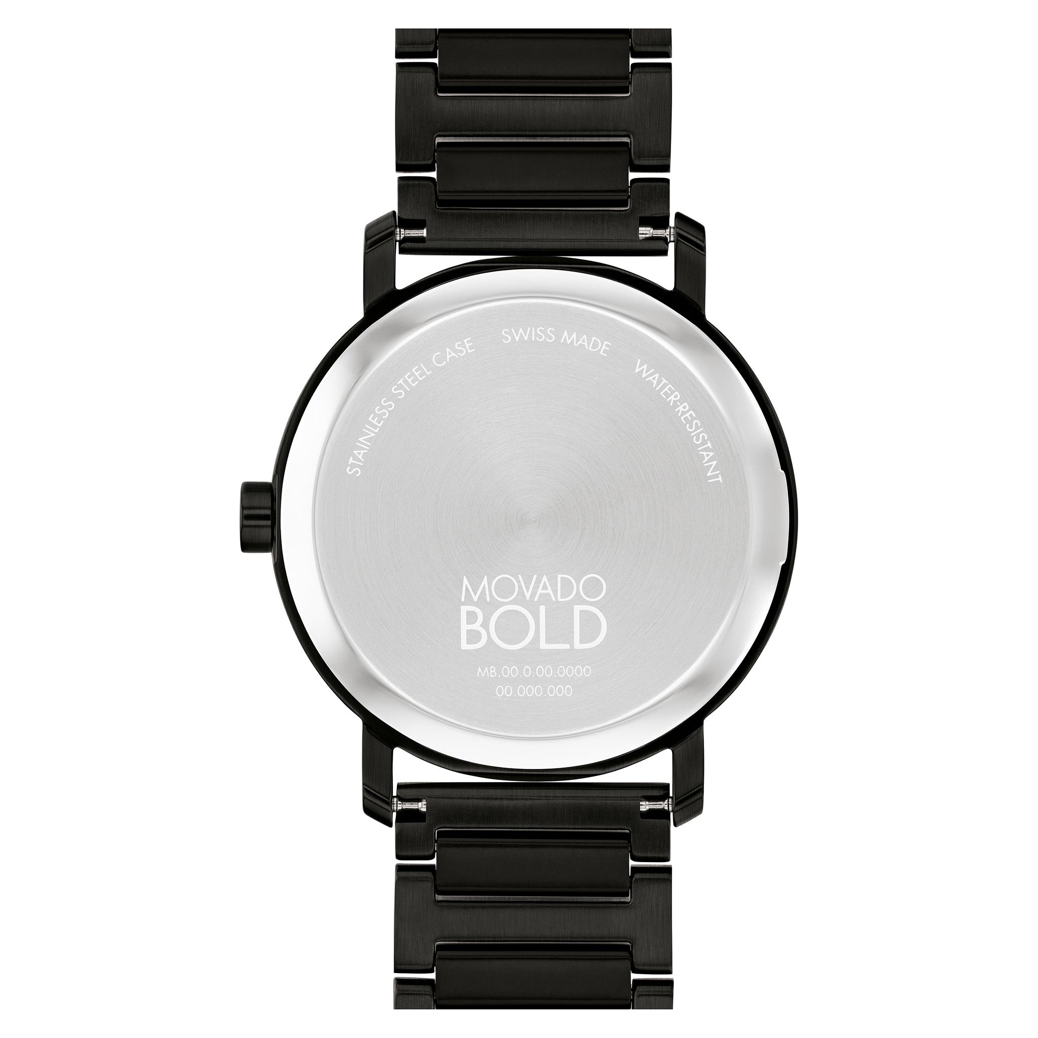 Movado Black Steel Men's Swiss Made Watch - 3601112