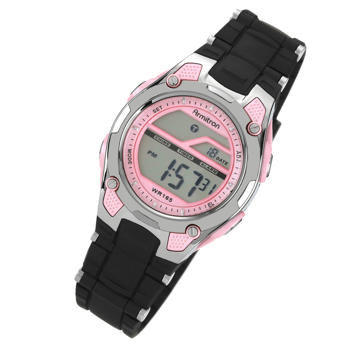 Armitron Black Plastic Band Digital Kids Watch - 456984PNK