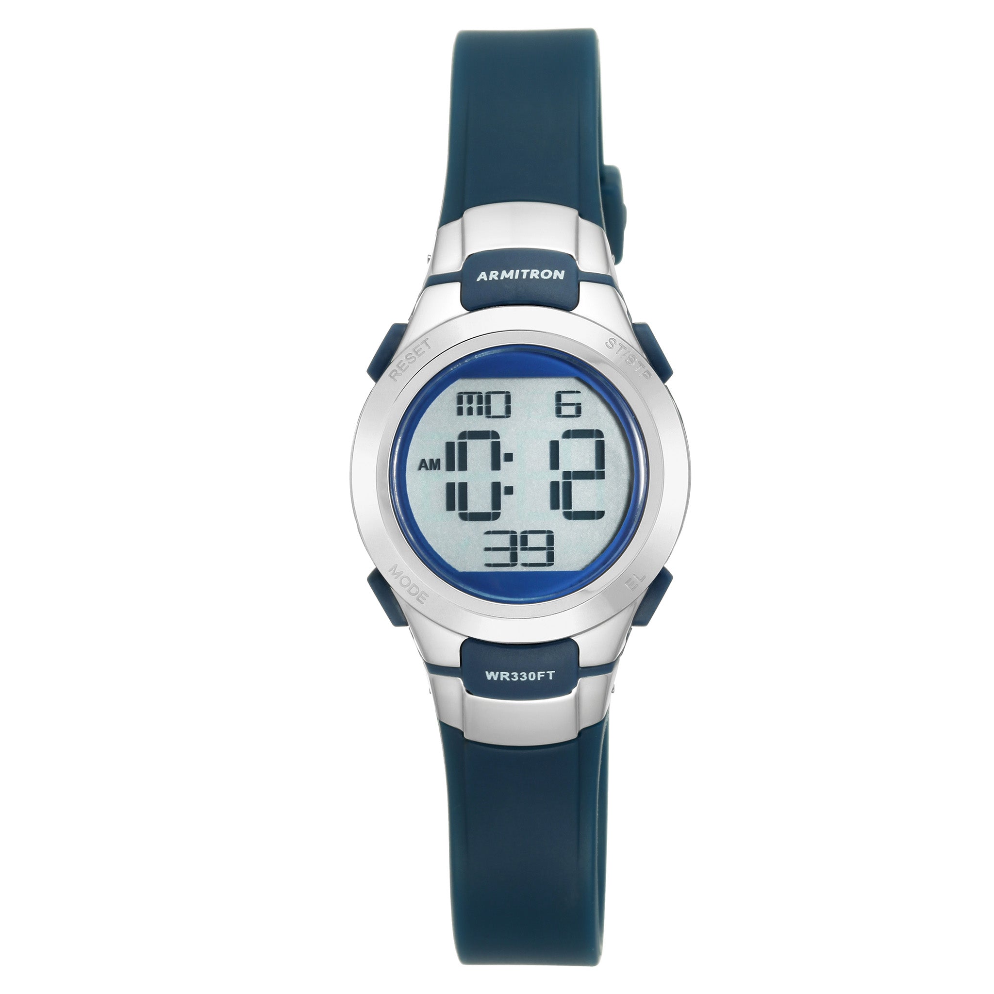 Armitron Plastic Navy Blue Dial Plastic Ladies Watch - 457012NVSV