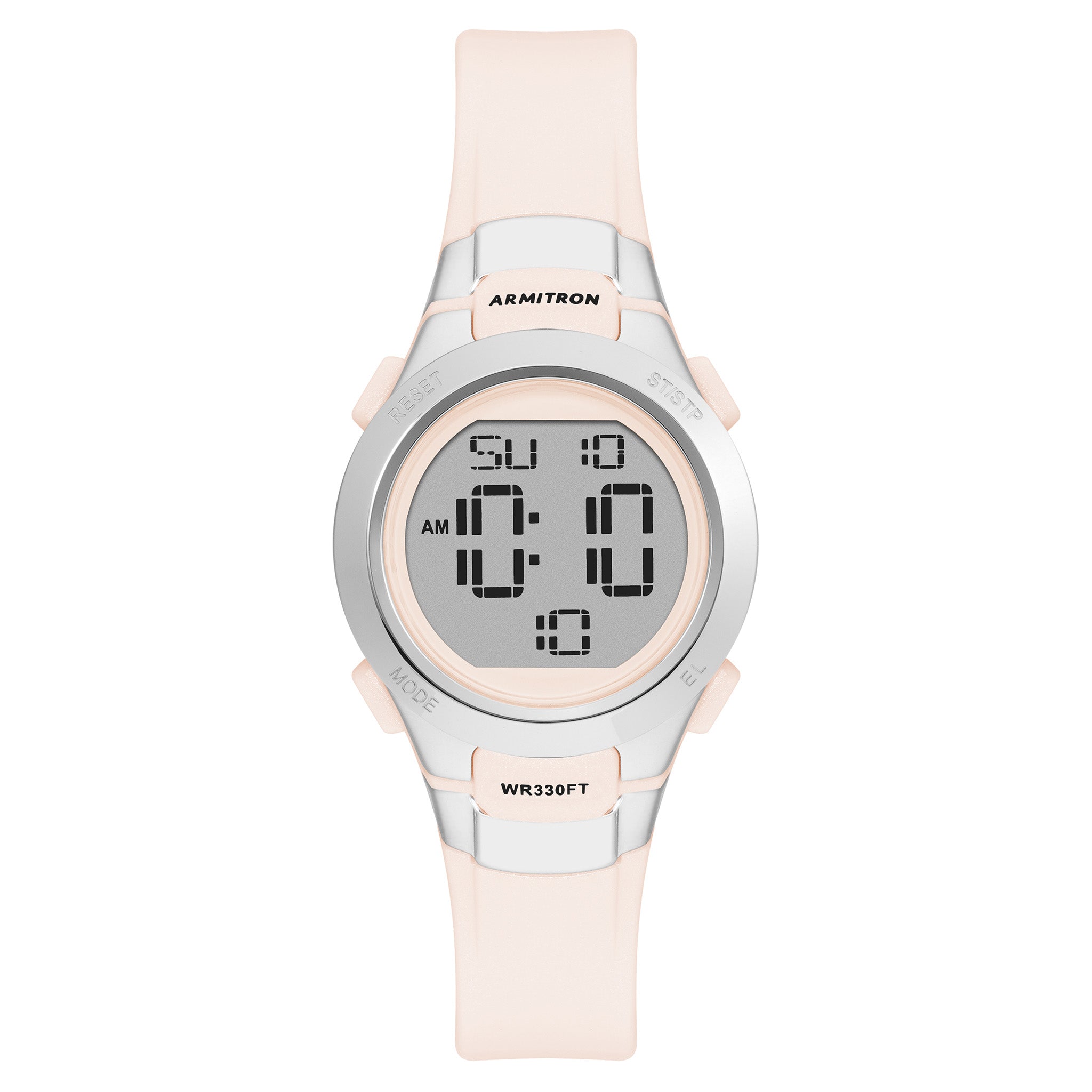 Armitron Plastic Light Pink Dial Plastic Ladies Watch - 457012PLP