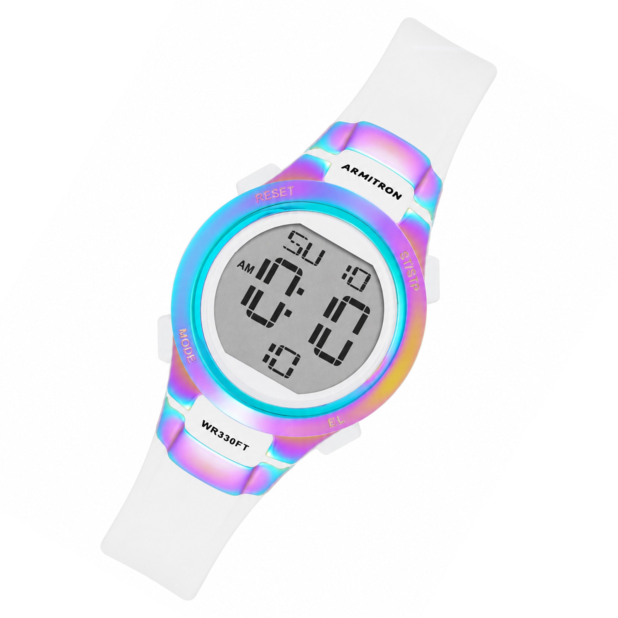 Armitron White Plastic Band Digital Kids Watch - 457012RBW
