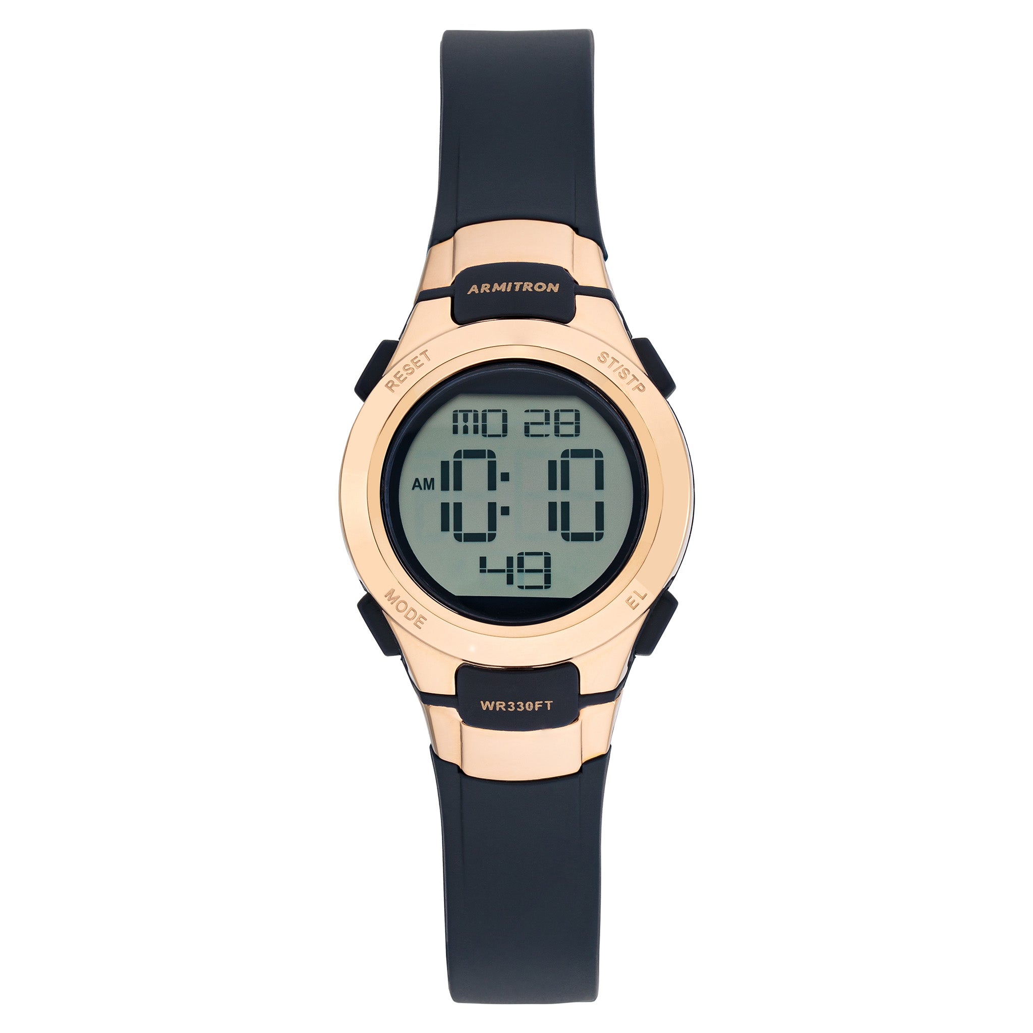 Armitron Plastic Navy Dial Plastic Ladies Watch - 457012RNV