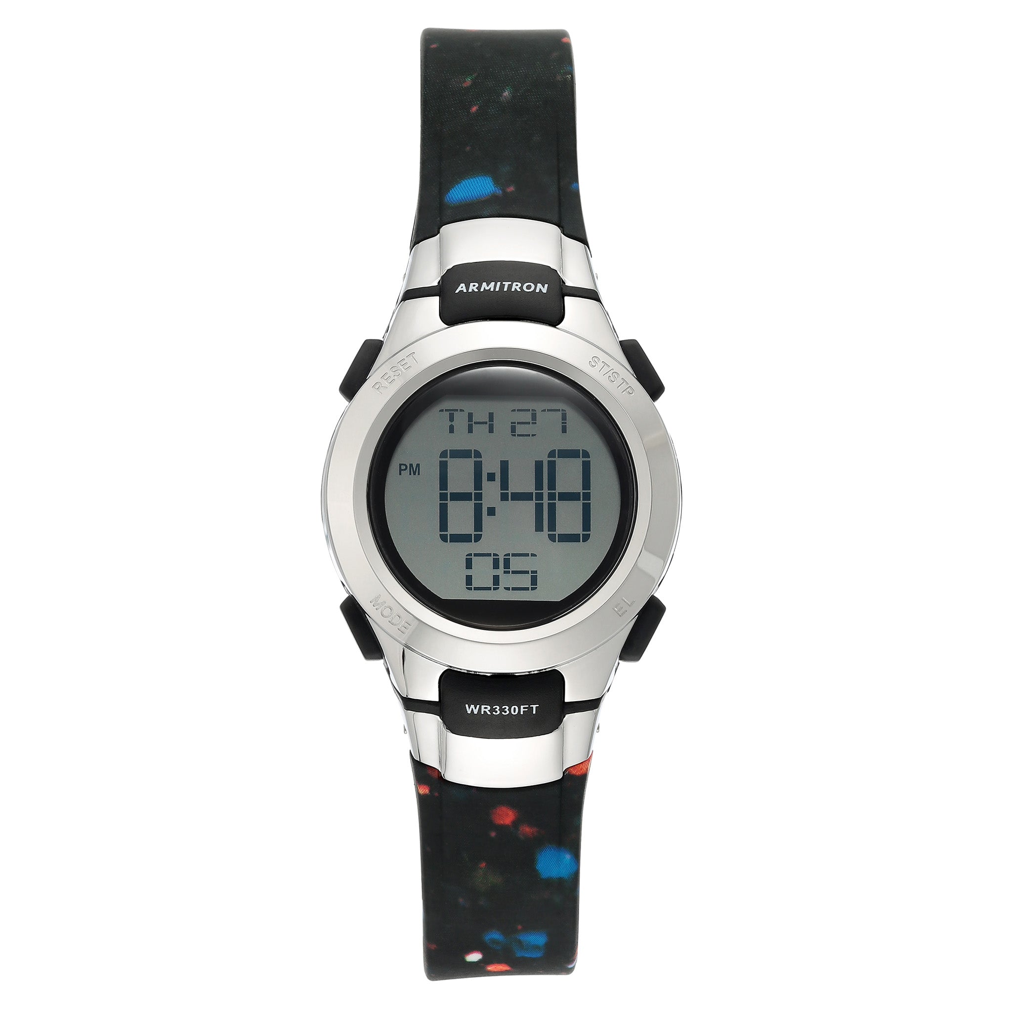 Armitron Plastic Black Dial Plastic Ladies Watch - 457012SPL
