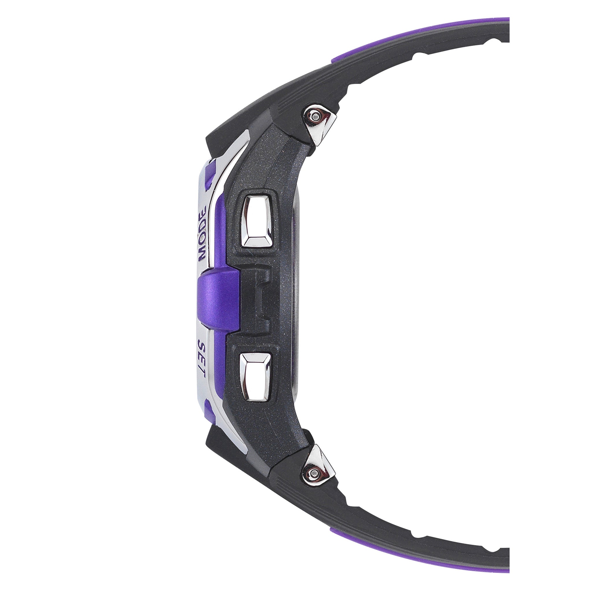 Armitron Black Purple Plastic Band Digital KIds Watch - 457030PUR