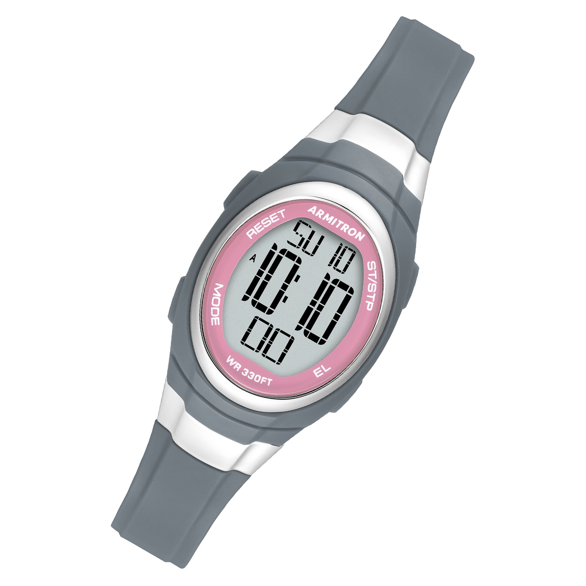 Armitron Grey Plastic Band Digital Kids Watch - 457034PGY