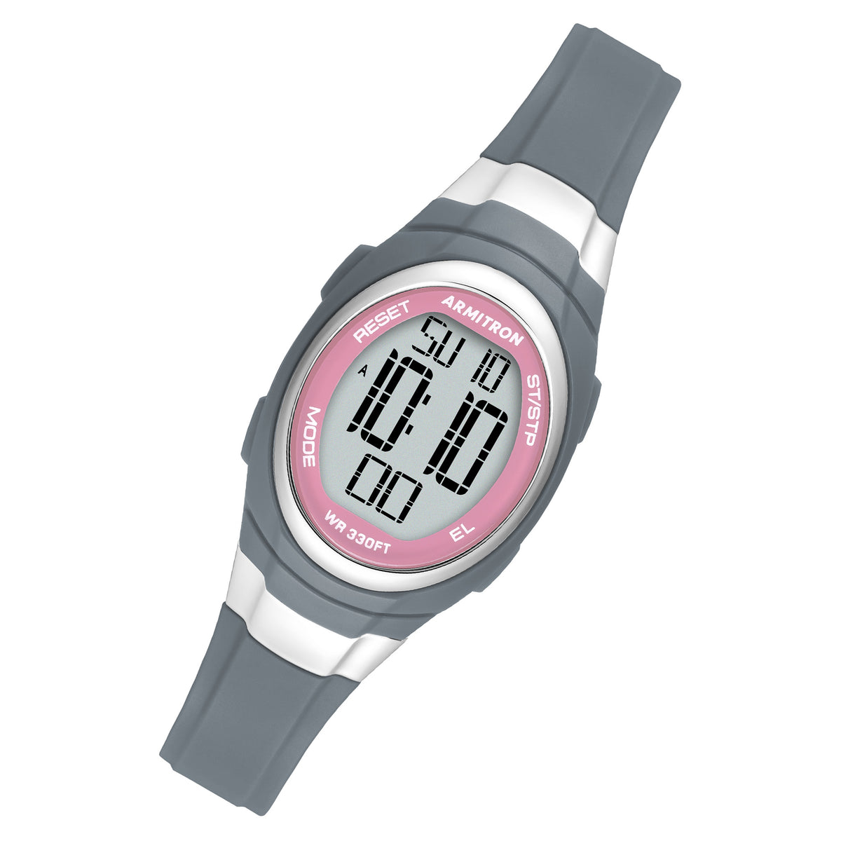Armitron Grey Plastic Band Digital Kids Watch - 457034PGY