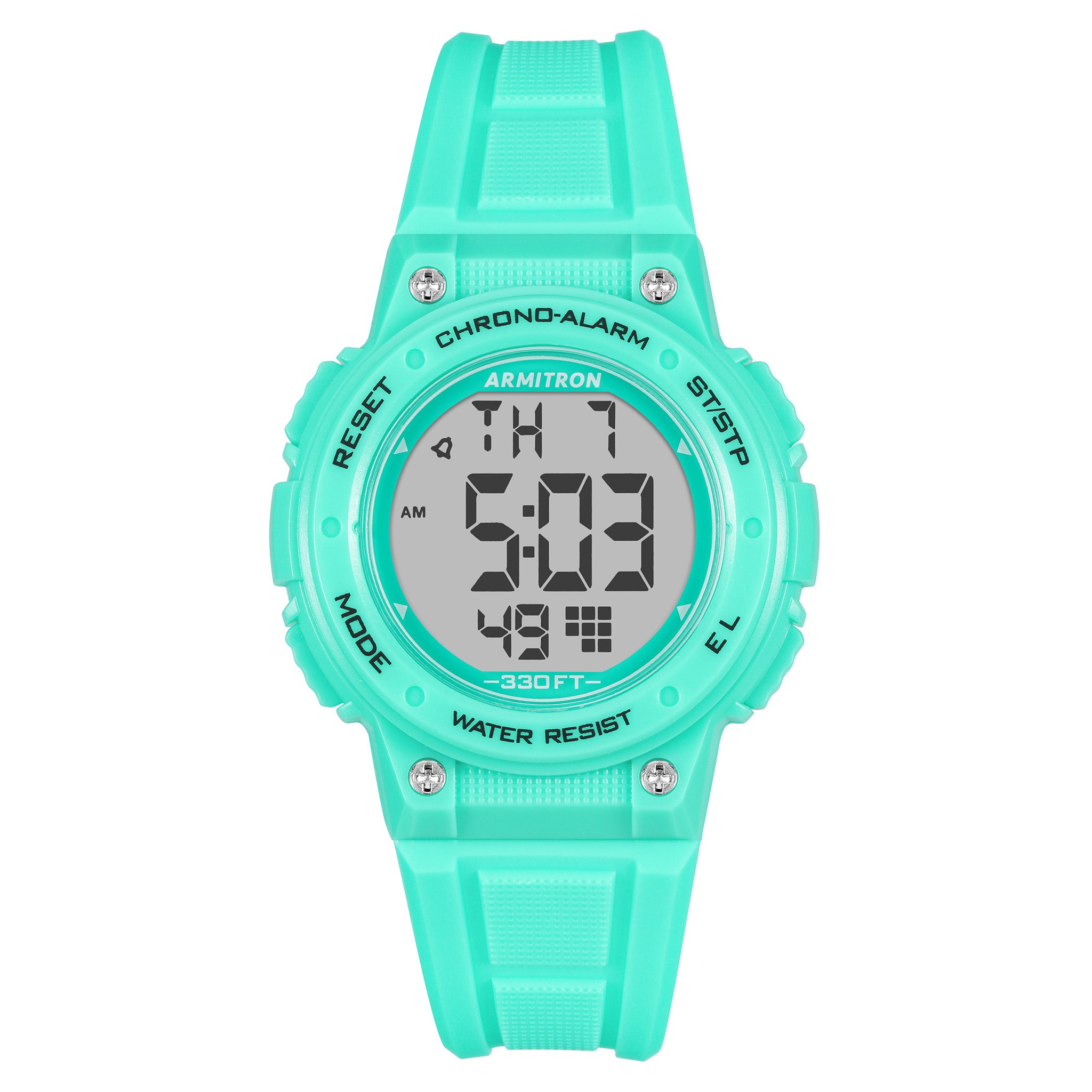 Armitron Plastic Teal Dial Plastic Ladies Watch - 457086TEL