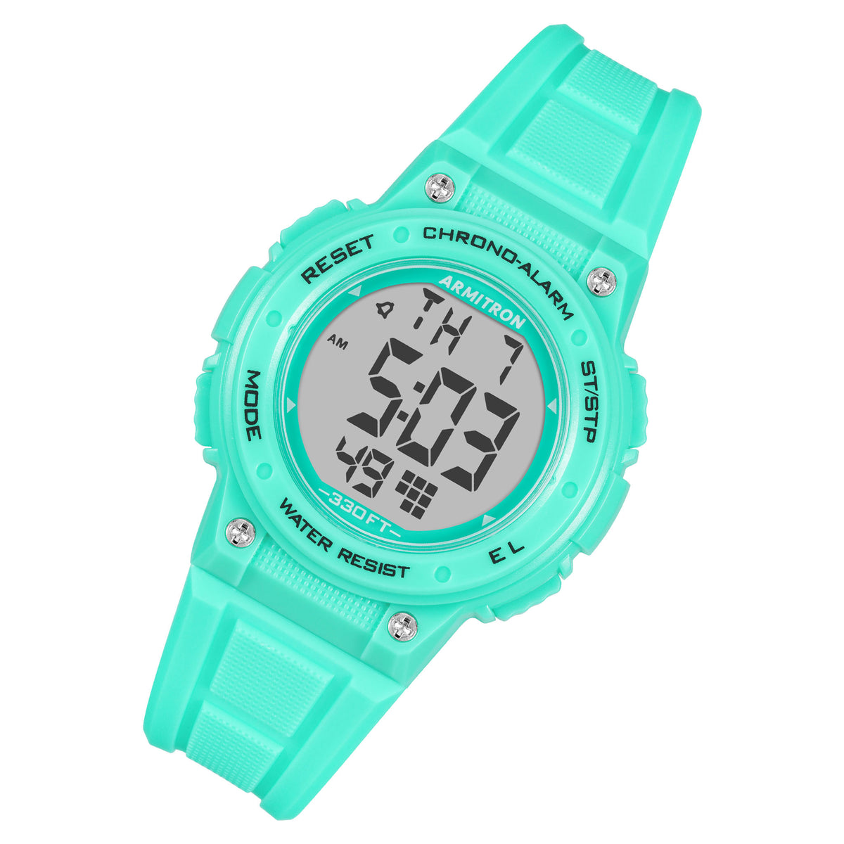 Armitron Teal Plastic Band Digital Kids Watch - 457086TEL
