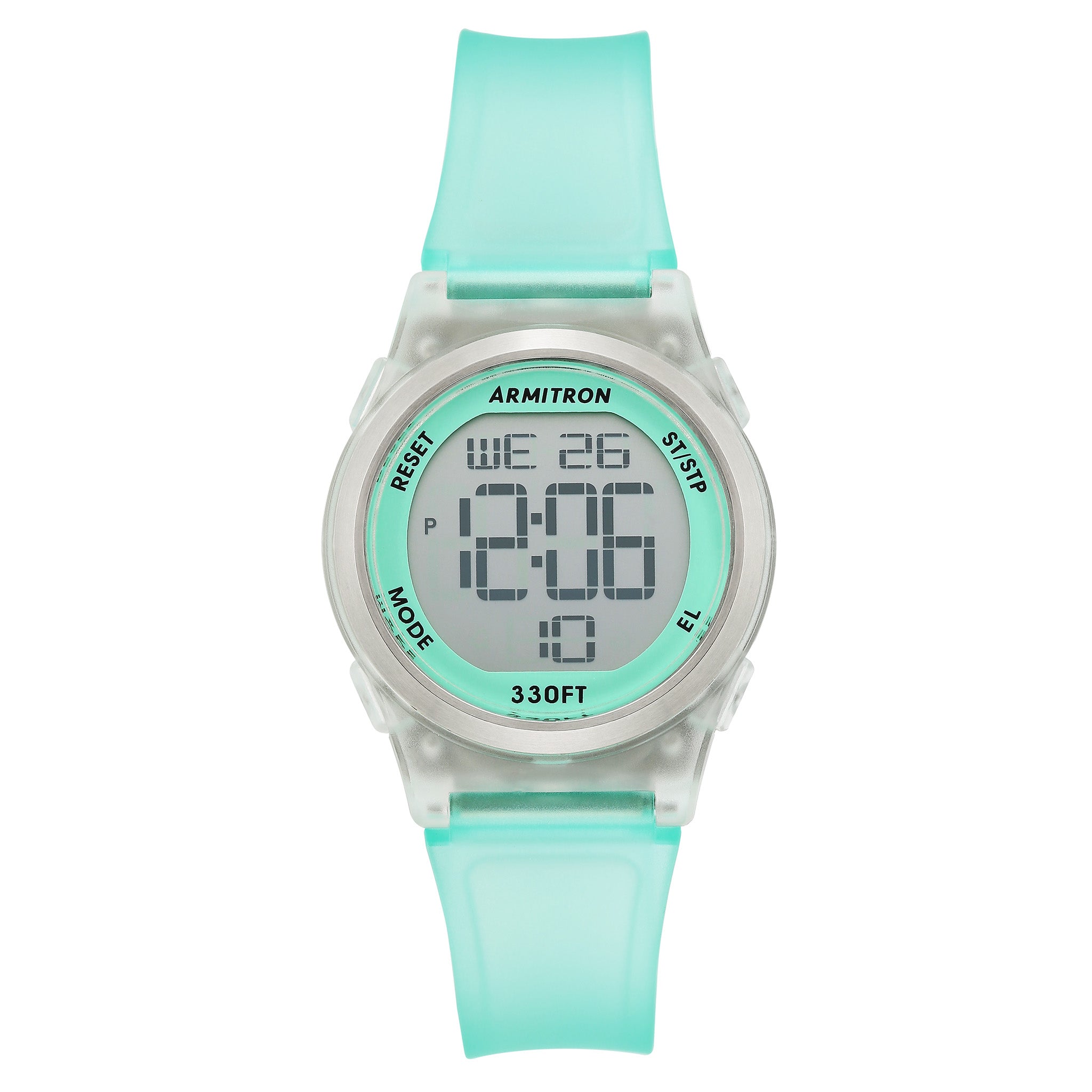 Armitron Plastic Teal Dial Plastic Ladies Watch - 457102TTL