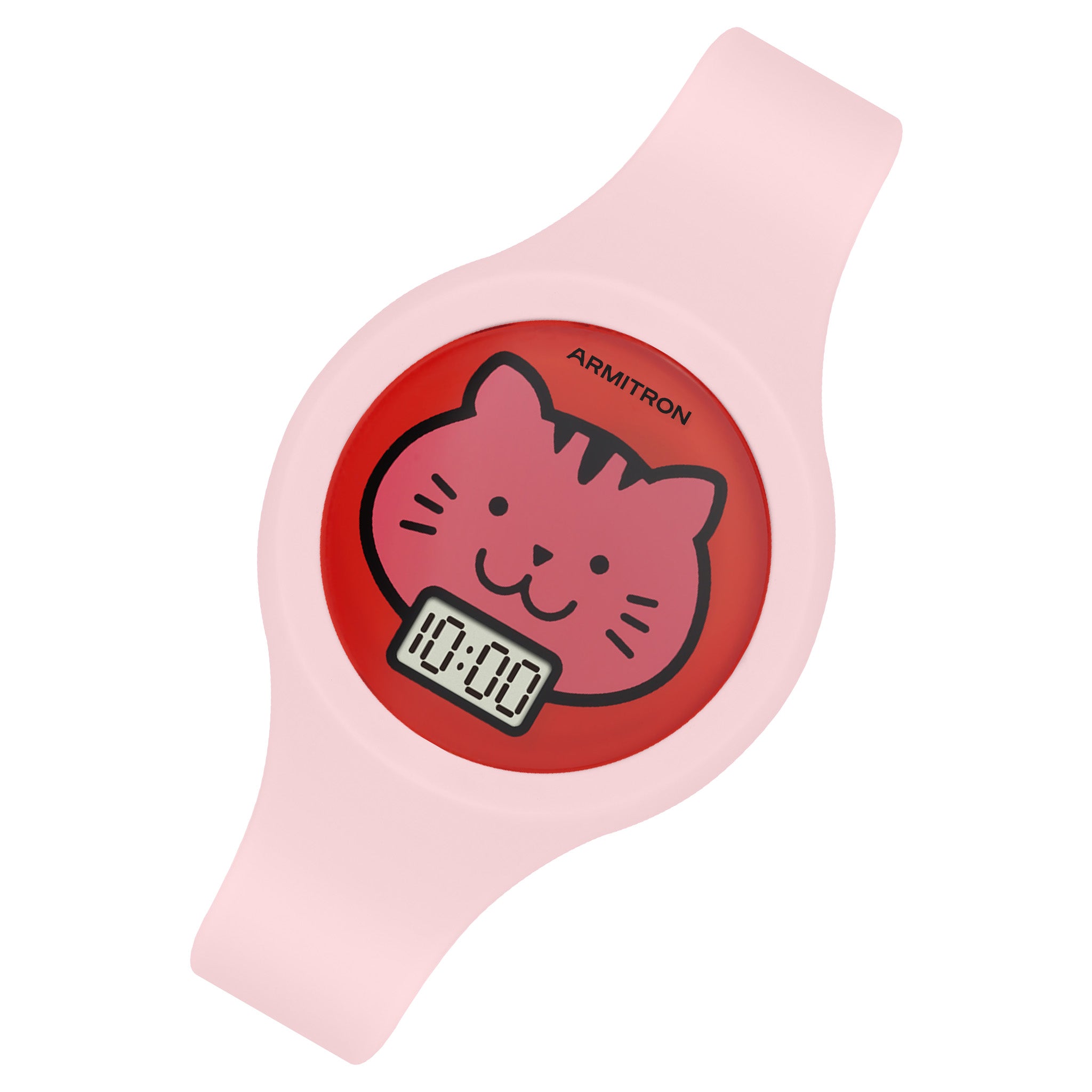Armitron Pink Plastic Red Dial Digital Kids Watch - 471000PNK