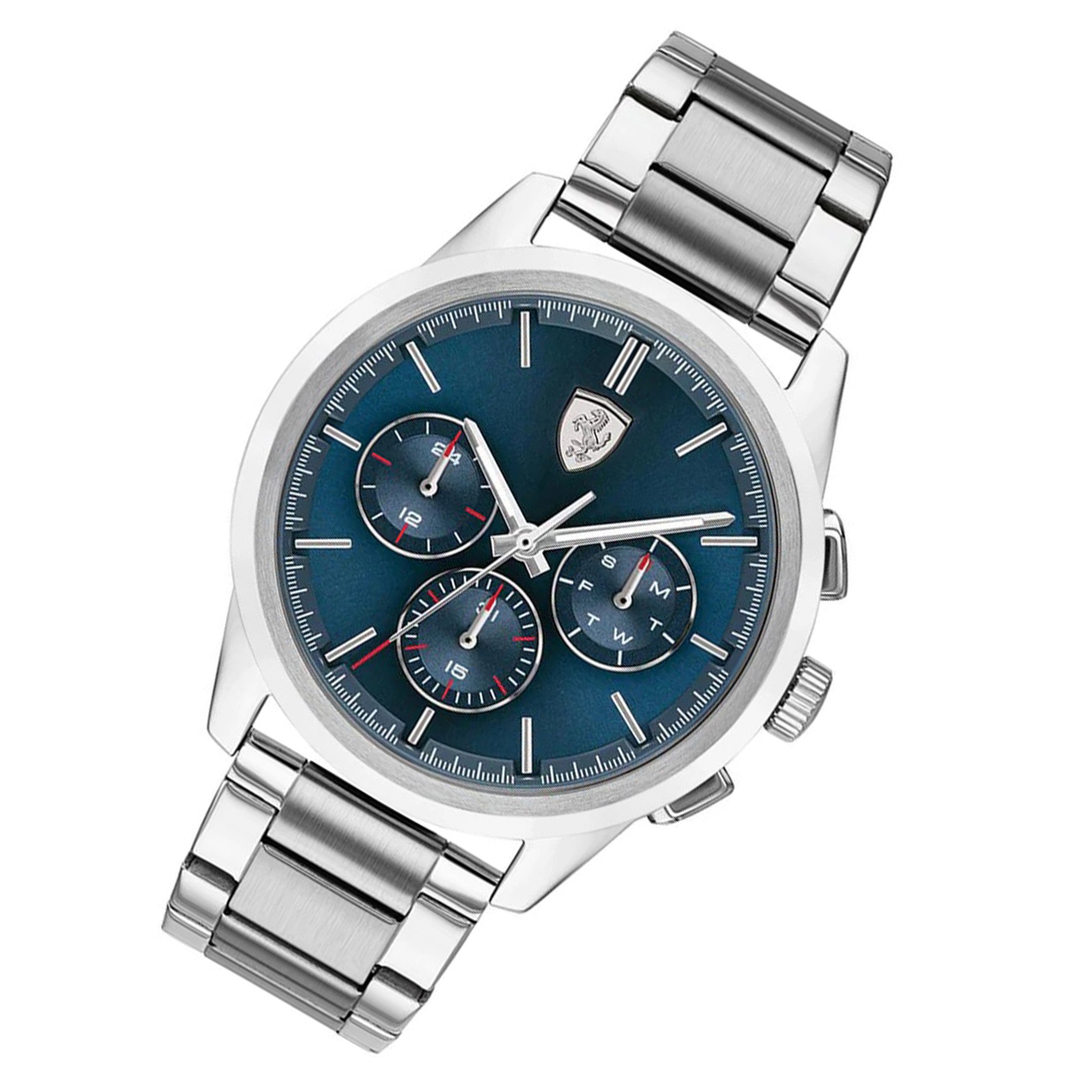 Scuderia Ferrari Grand Tour Silver Steel Men's Multi-function Watch - 830804