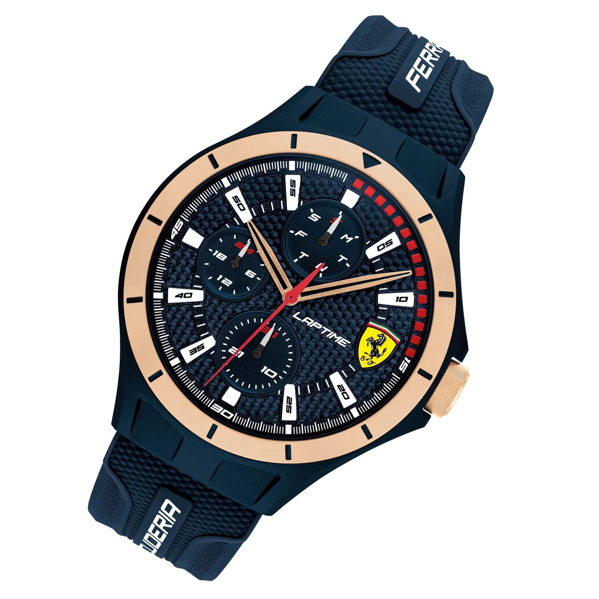 Scuderia Ferrari Blue Silicone Multi-function Men's Watch - 830863