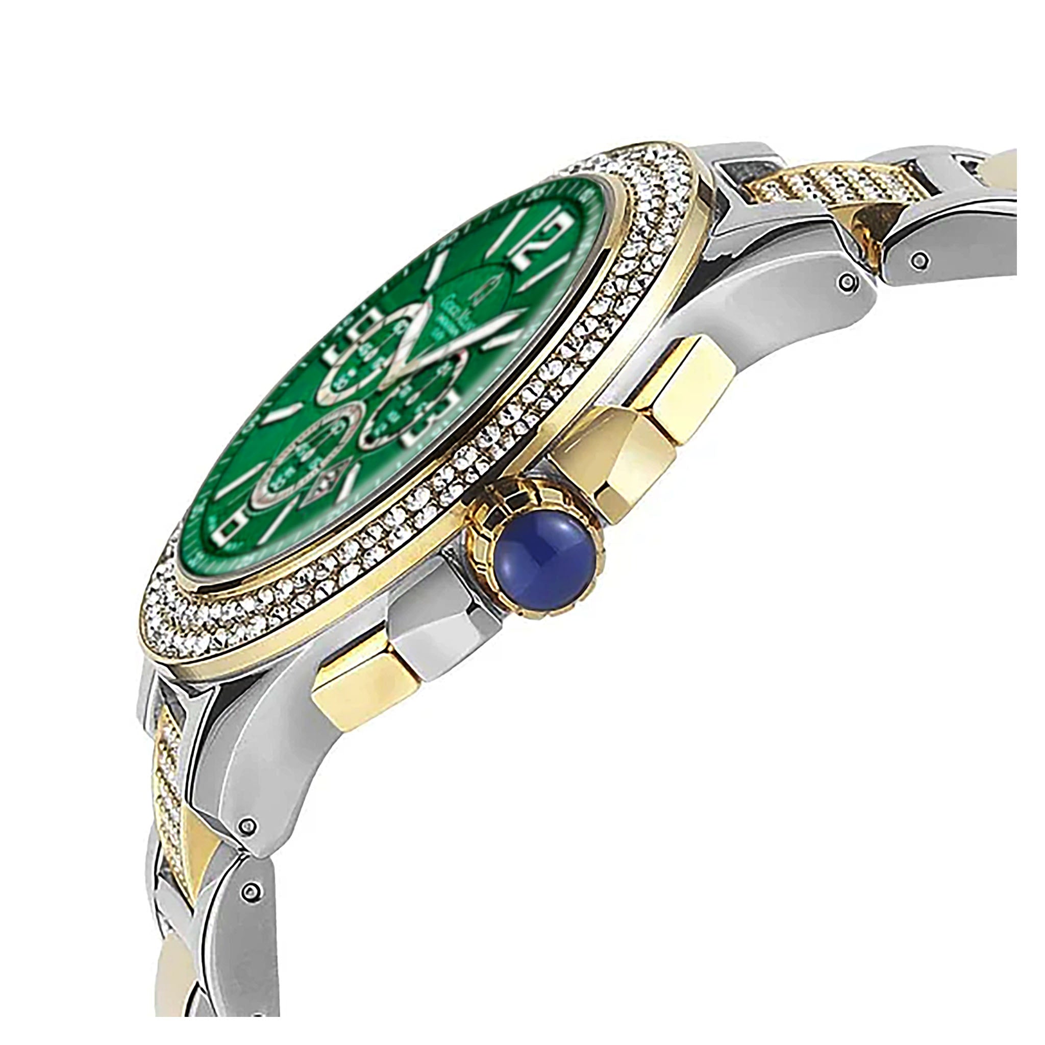 Giorgio Milano Two-Tone Steel Green Dial Chronograph Unisex Watch - 839STG18