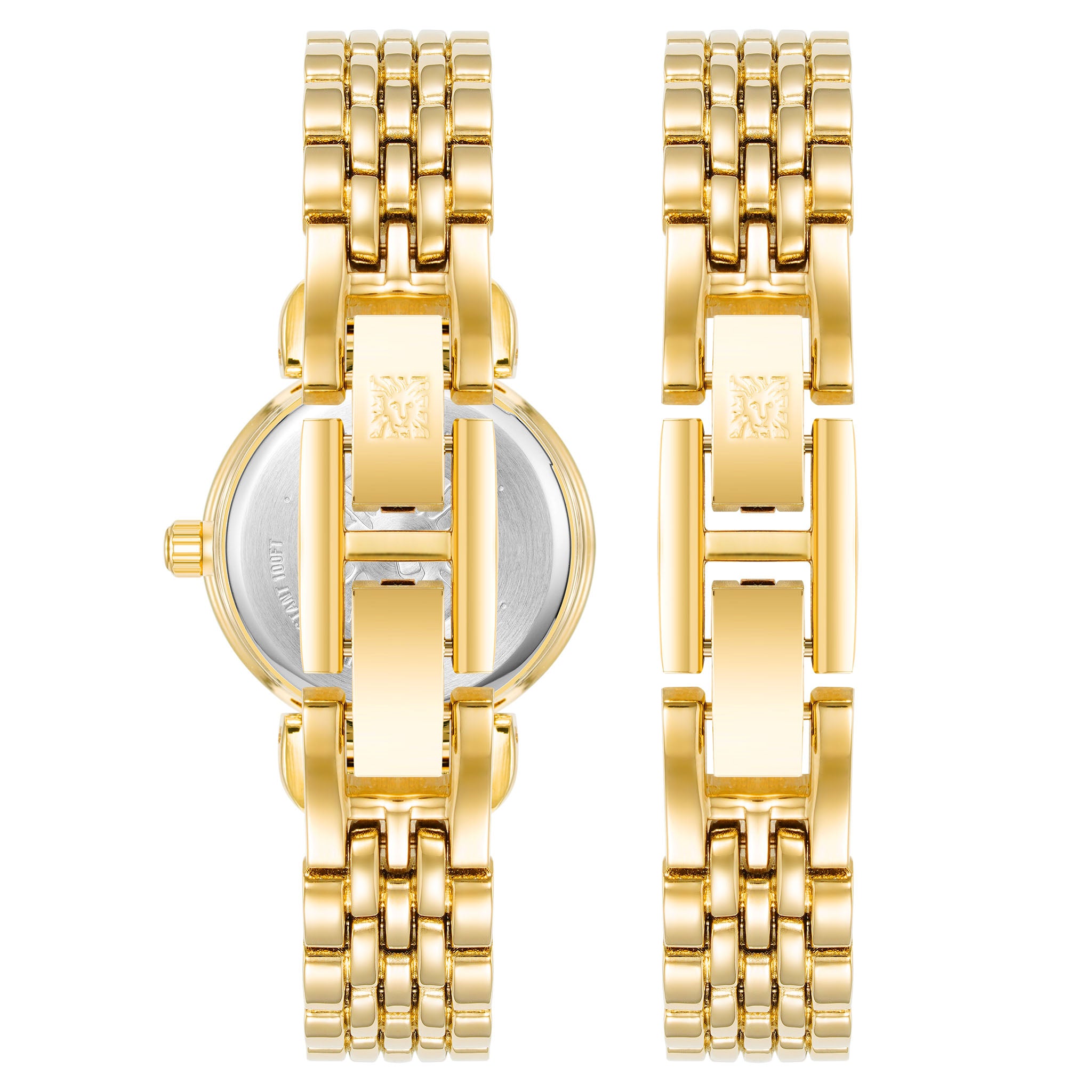 Anne Klein Gold-Tone Bracelet White Dial Women's Watch - AK4144GPST