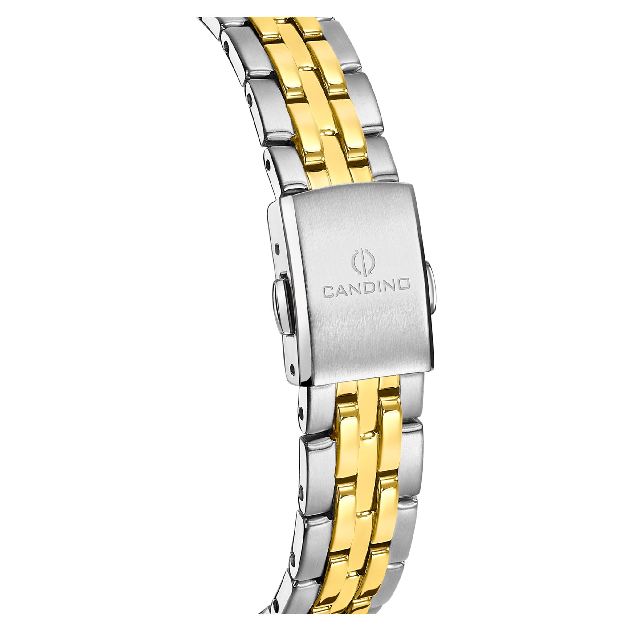 Candino Two-Tone Steel White Dial Women's Automatic Swiss Made Watch - C4771/1