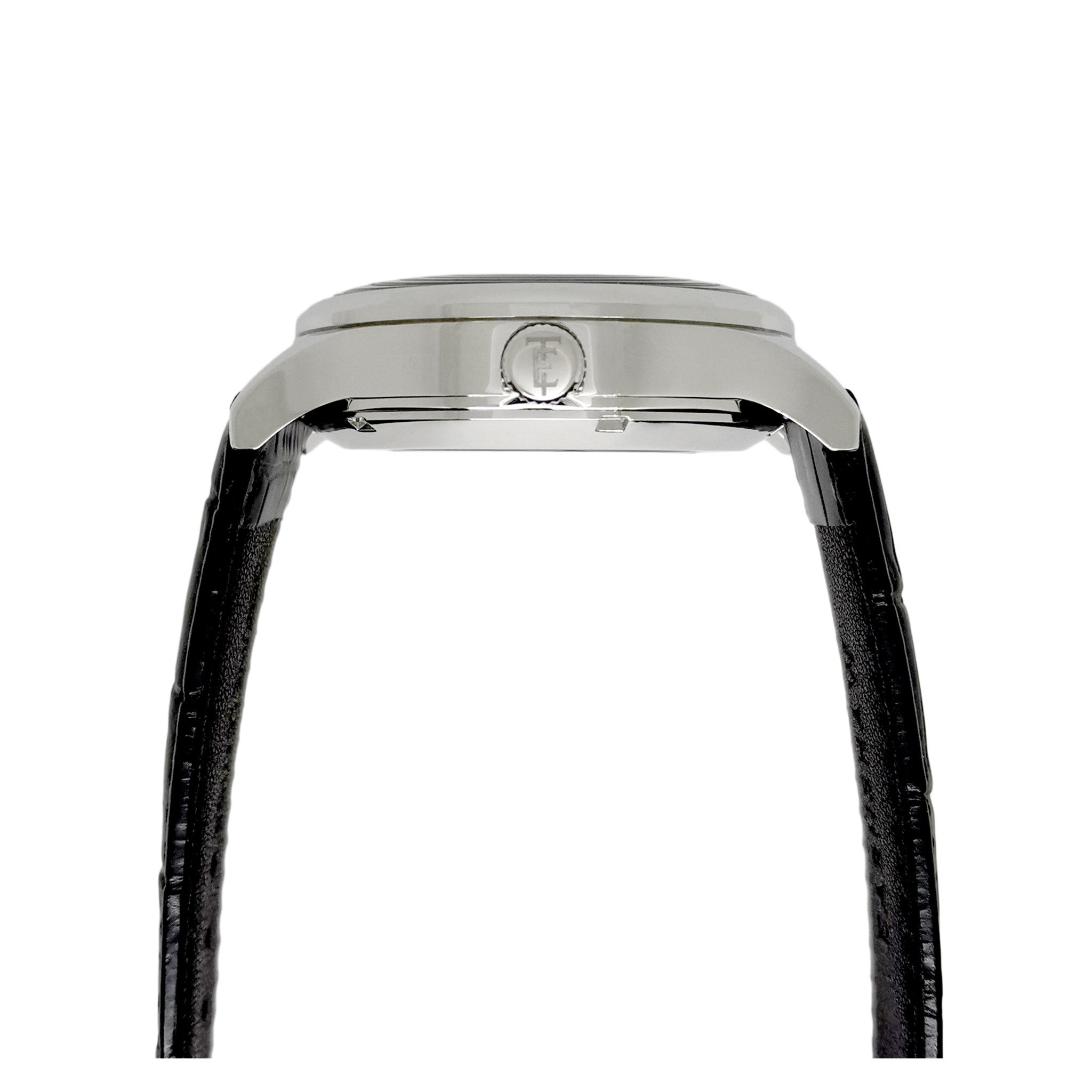 Earnshaw Leather White Dial Men's Automatic Watch - ES-8179-01