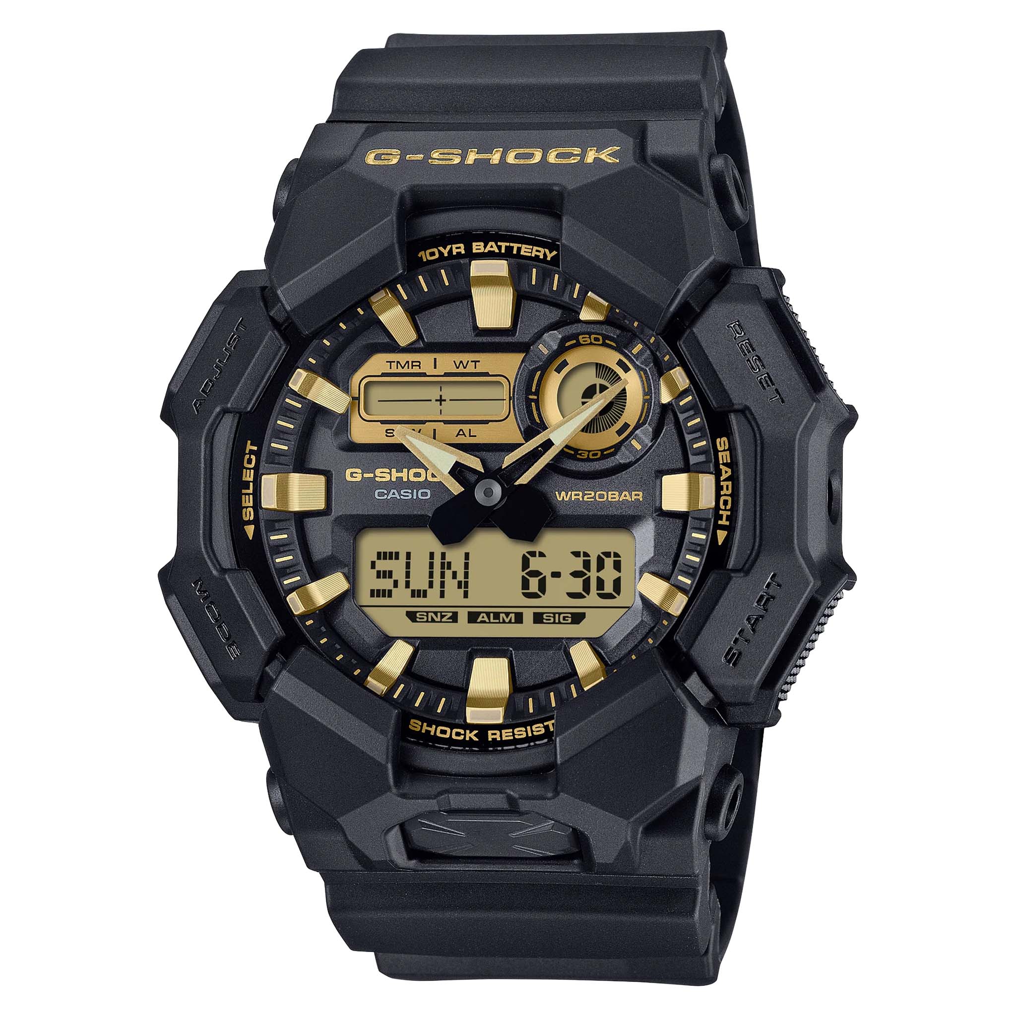 Casio G-SHOCK Black Resin Digital-Analogue Men's Watch - GA010GB-1A9