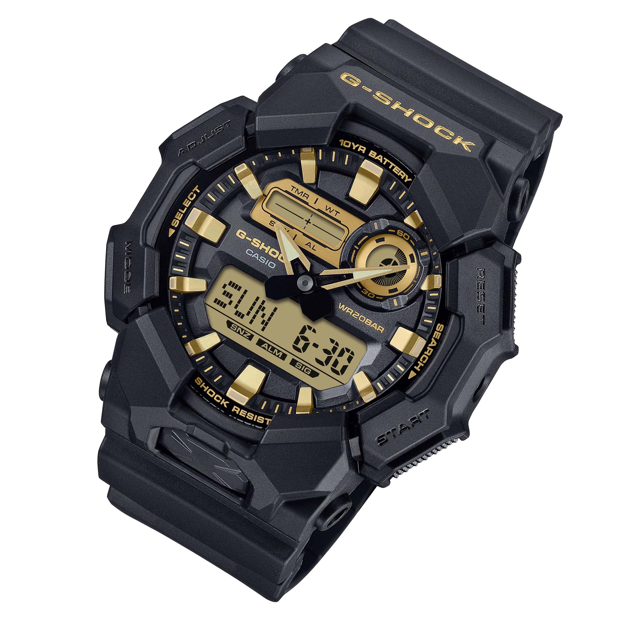 Casio G-SHOCK Black Resin Digital-Analogue Men's Watch - GA010GB-1A9