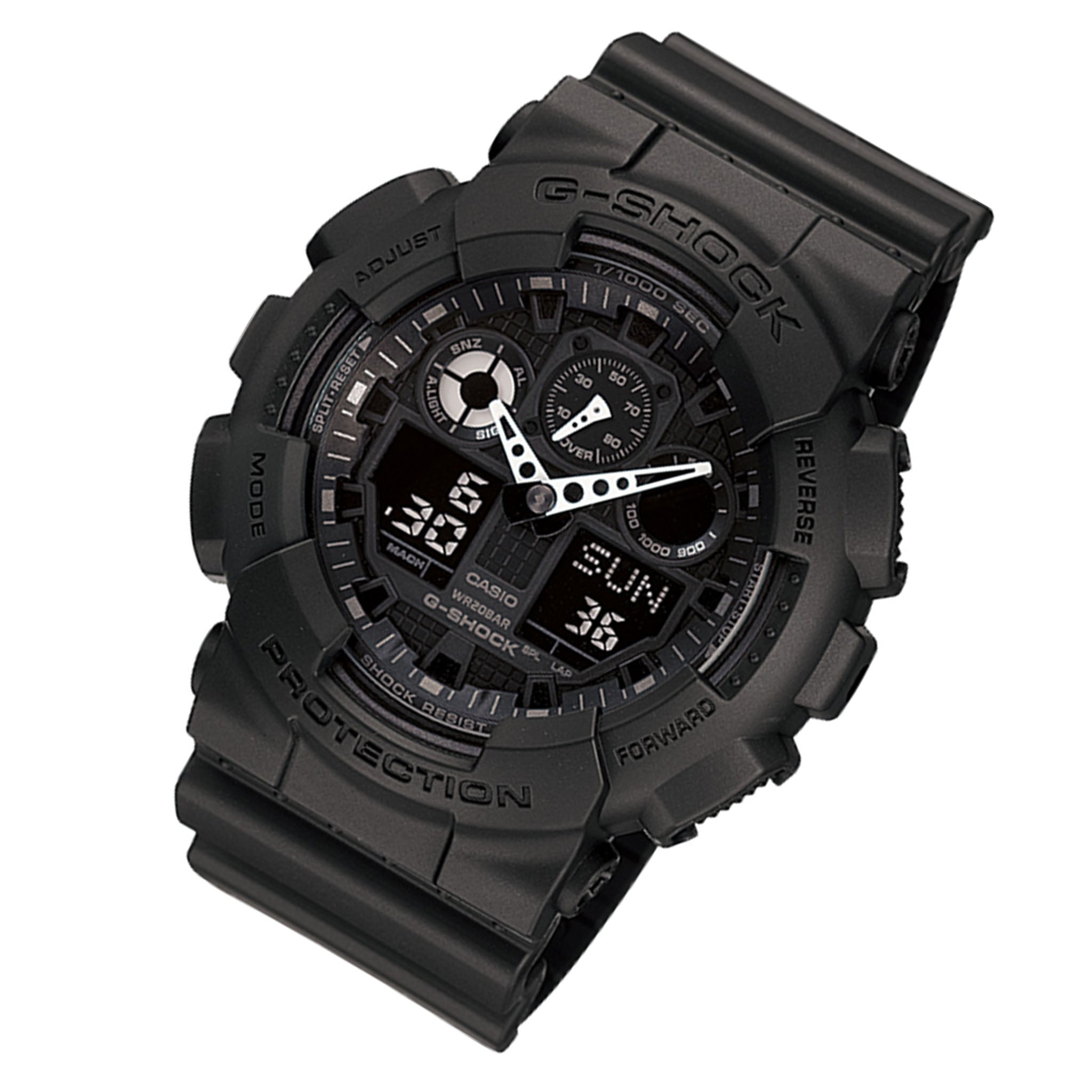 Casio G-SHOCK 55mm Duo Chrono Men's Watch - GA100-1A1
