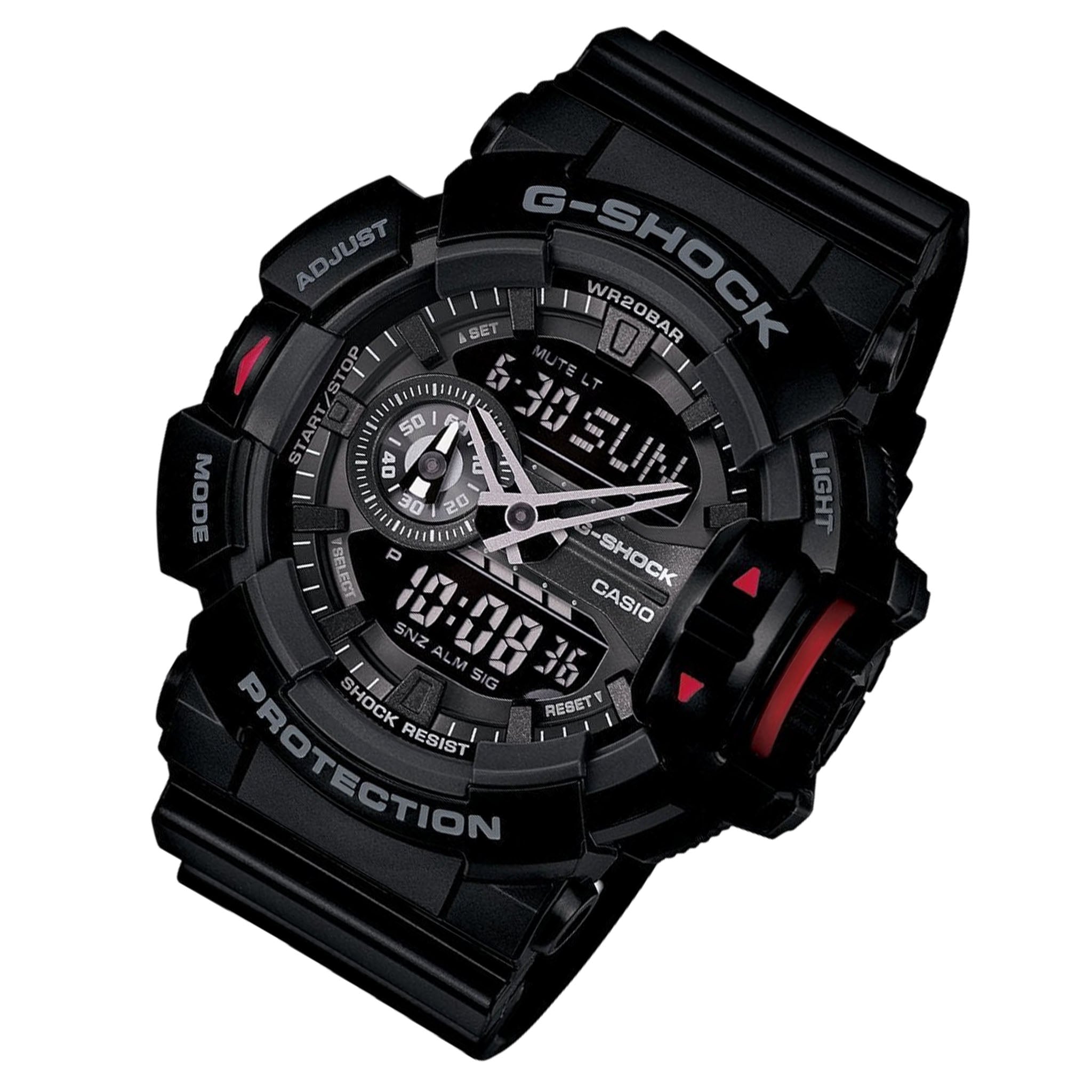 Casio G-SHOCK Black Resin Analog-Digital Men's Watch - GA400-1B