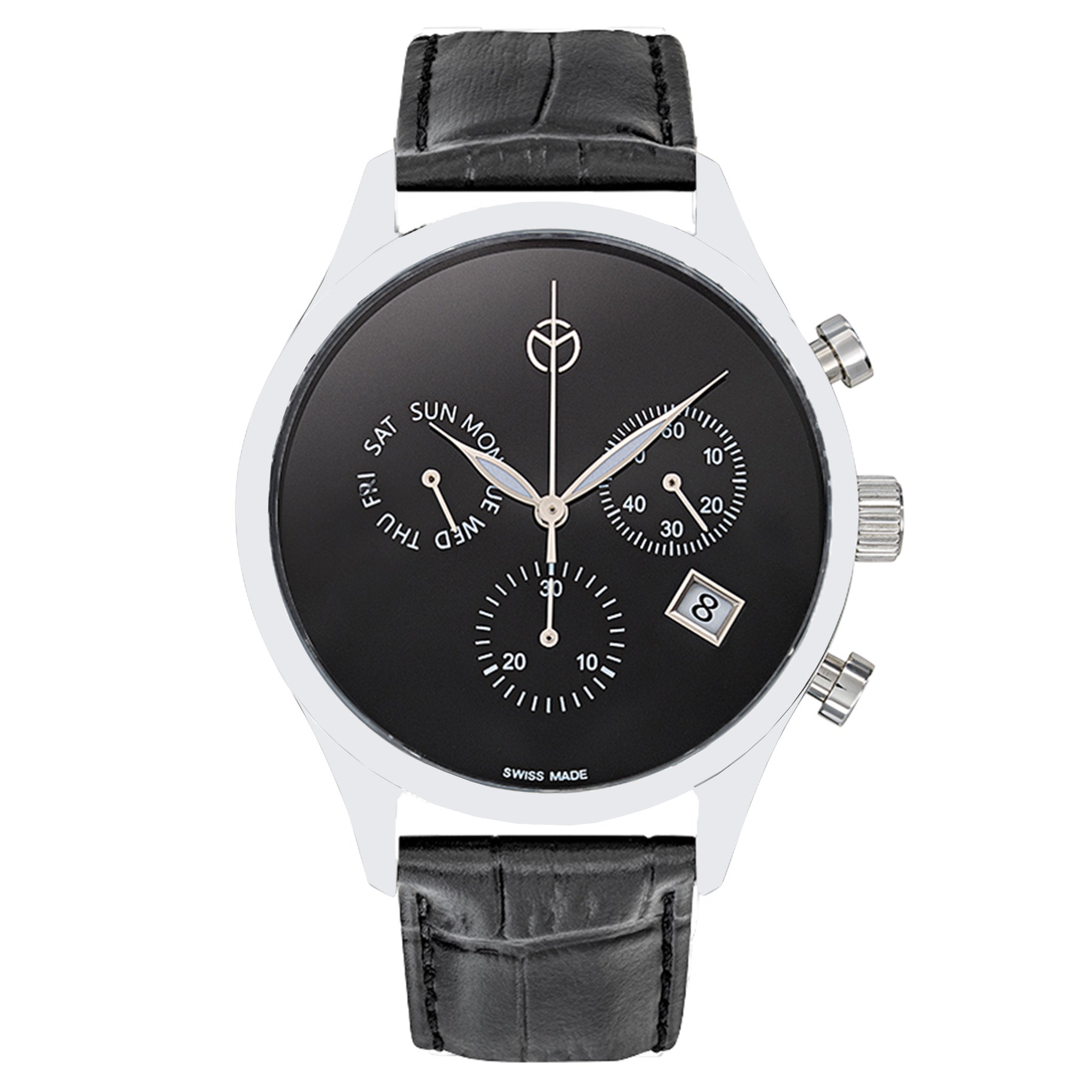 Mathey-Tissot Black Genuine Leather Men's Watch - H411CHLNM
