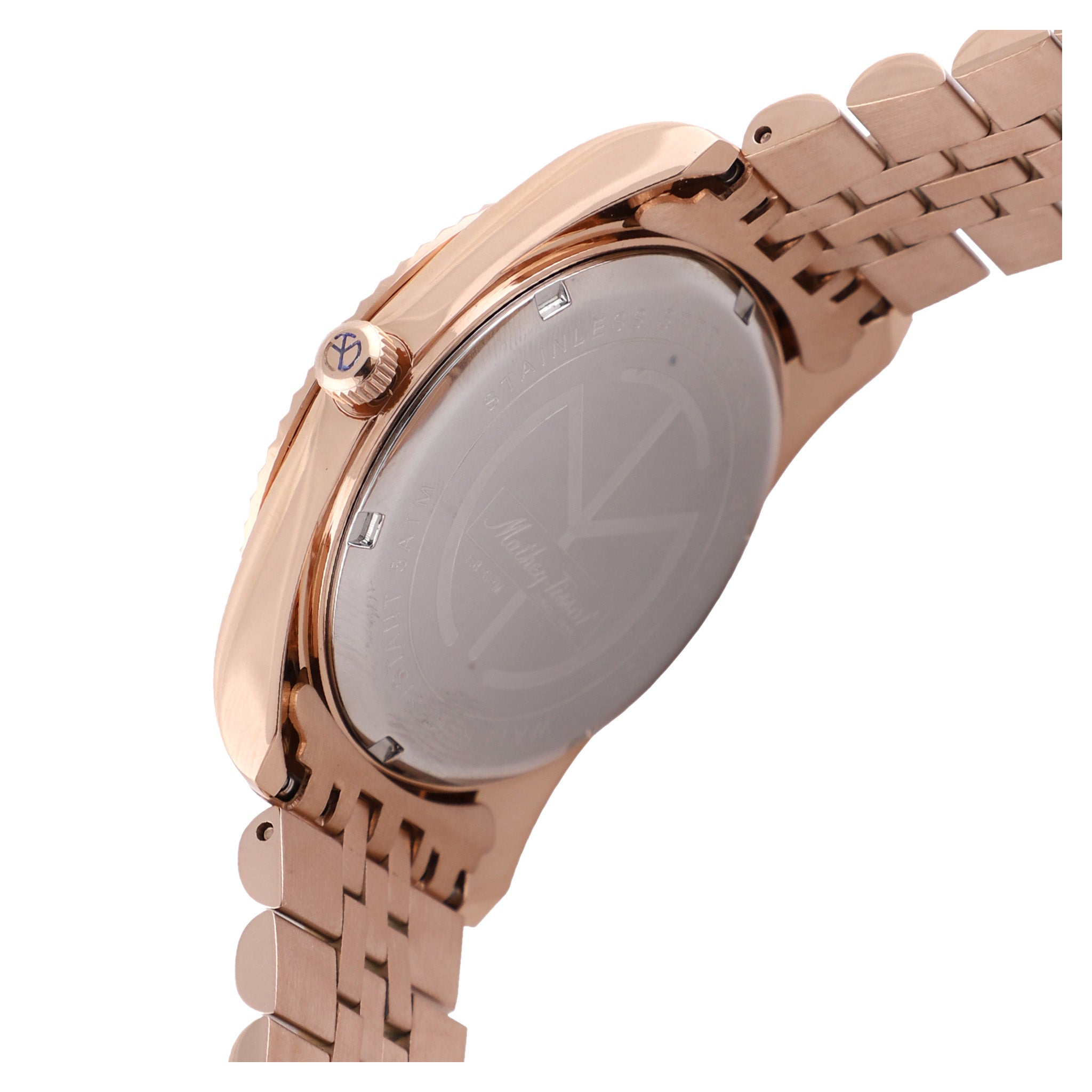 Mathey-Tissot Rose Gold Steel Brown Dial Men's Watch - H710PRM