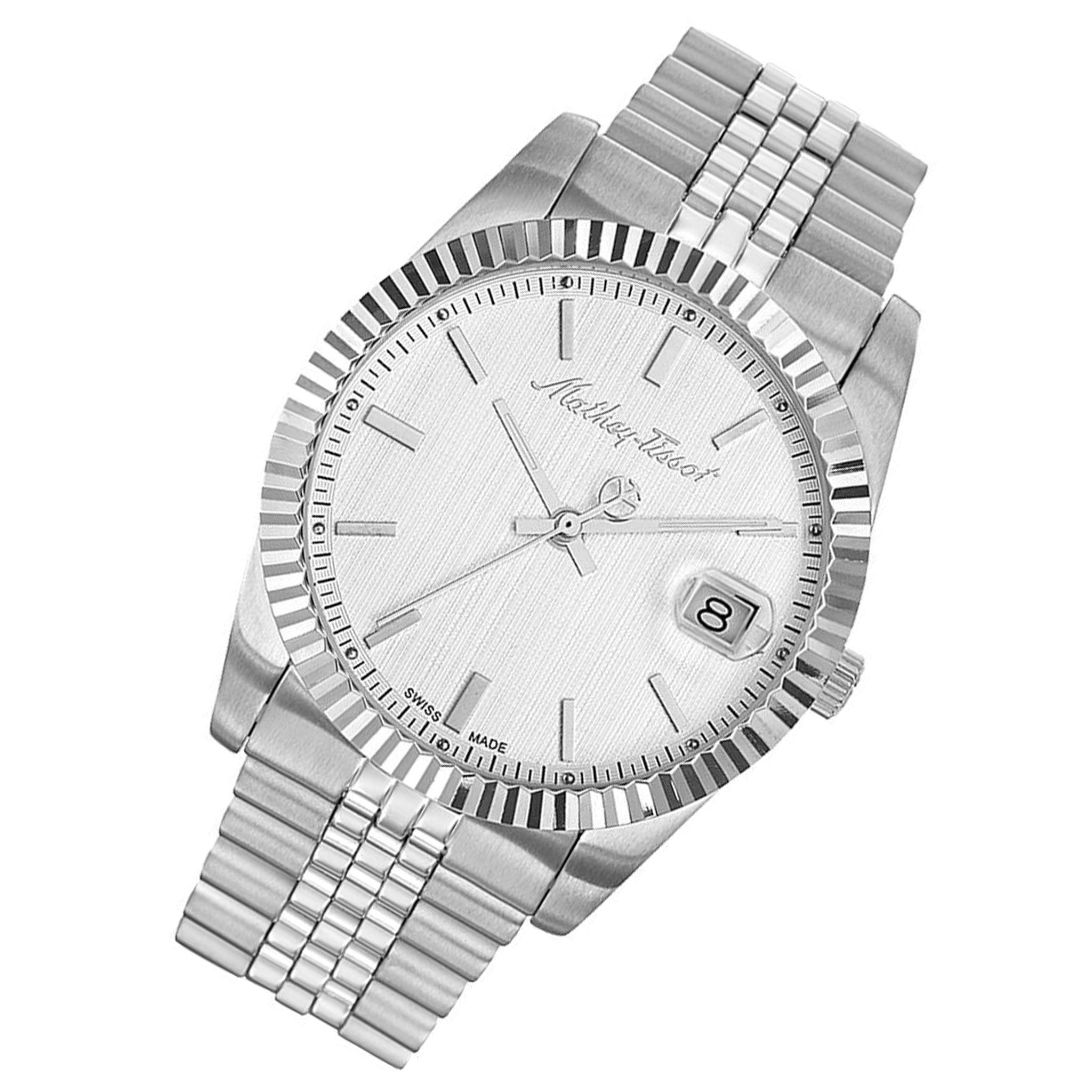 Mathey-Tissot Mathy III Stainless Steel White Dial Swiss Made Women's Watch - D810AI