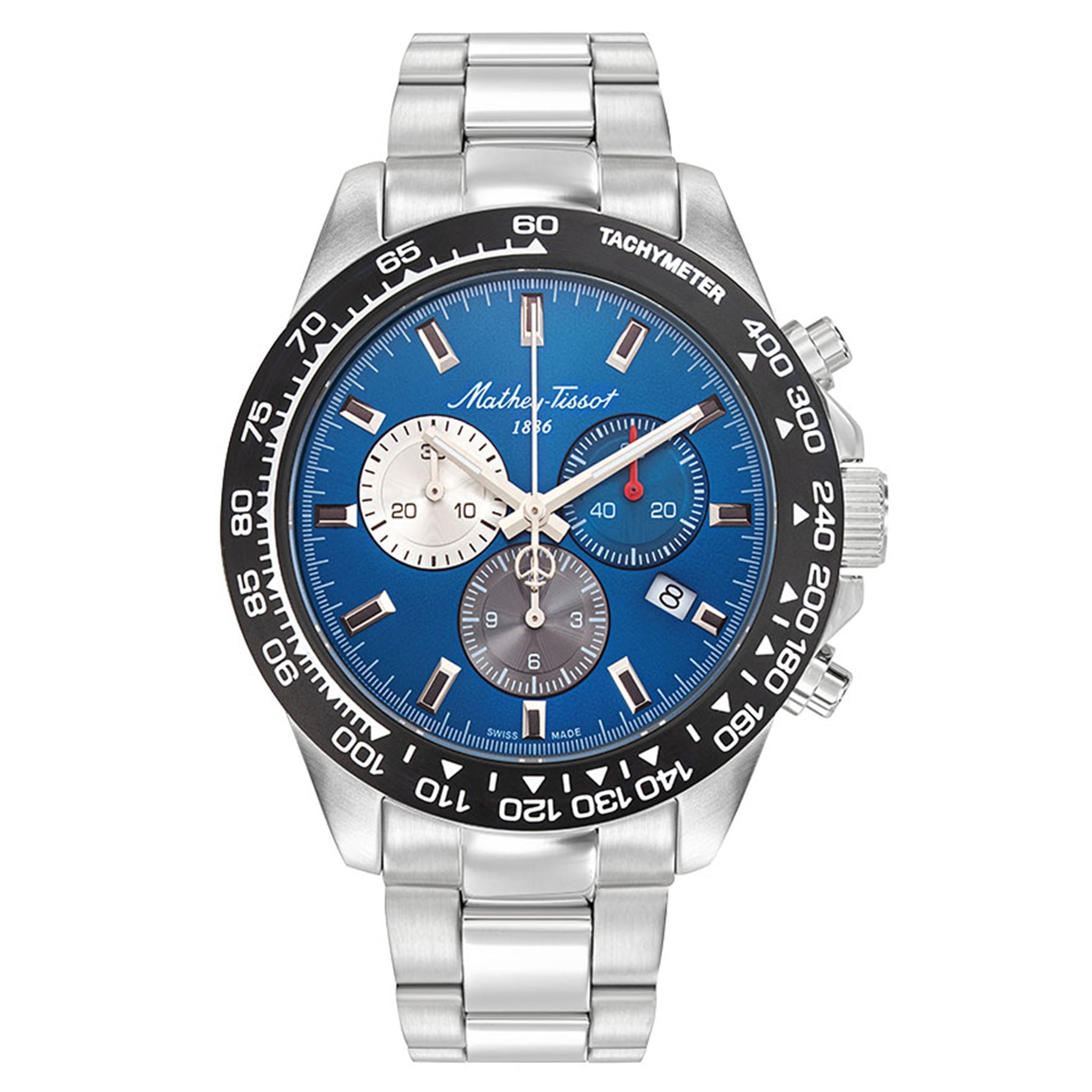 Mathey-Tissot Silver Stainless Steel 316L Men's Watch - H938CHABU