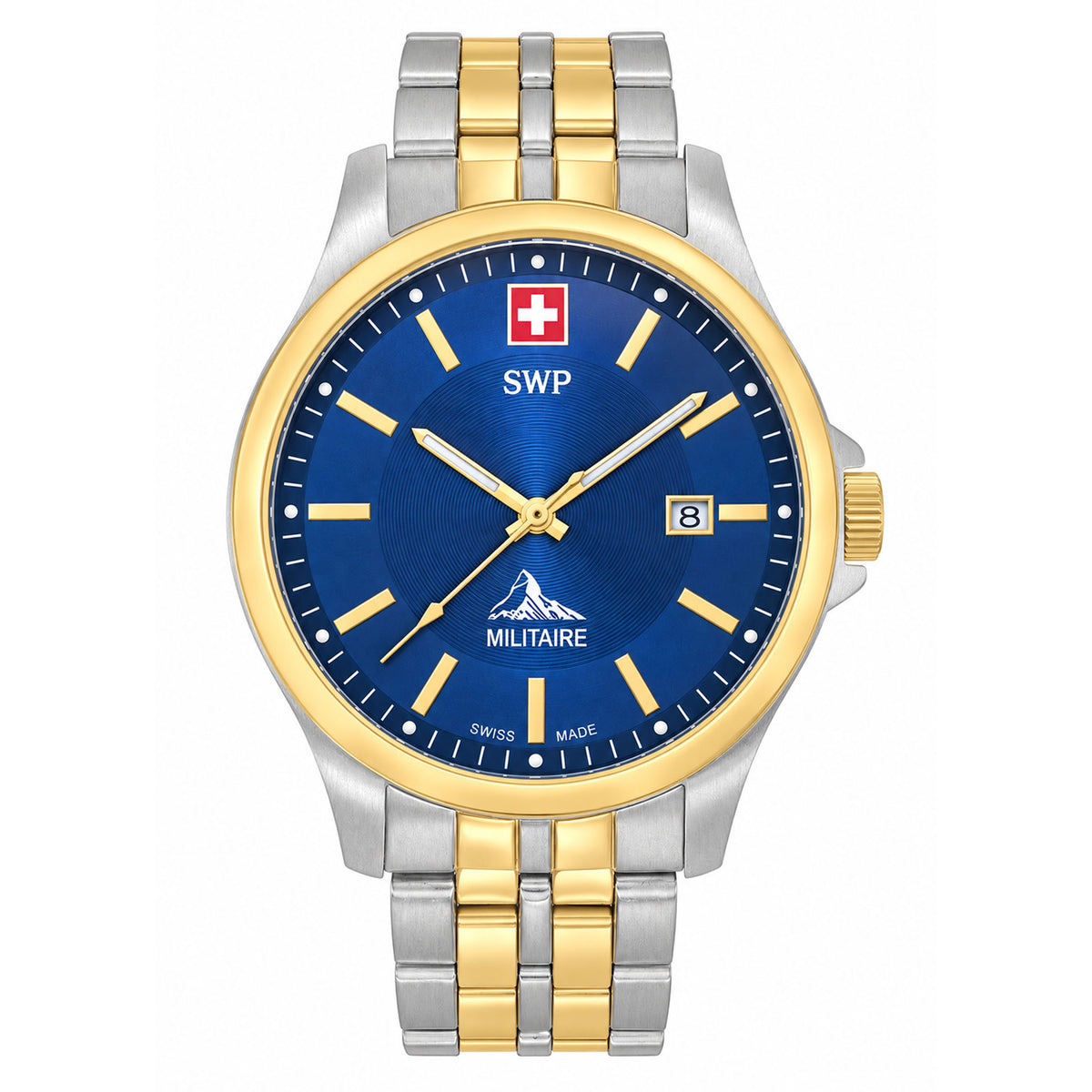 SWP Two-Tone Stainless Steel Men's Swiss Made Watch - H984BBU