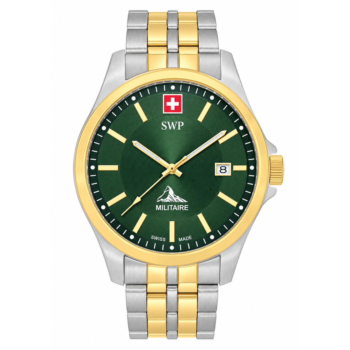 SWP Two-Tone Stainless Steel Men's Swiss Made Watch - H984BV