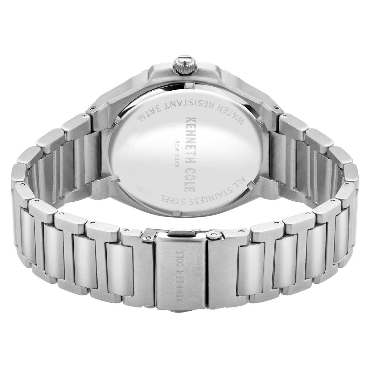 Kenneth Cole Silver Steel Blue Dial Men's Watch - KCWGH2104803