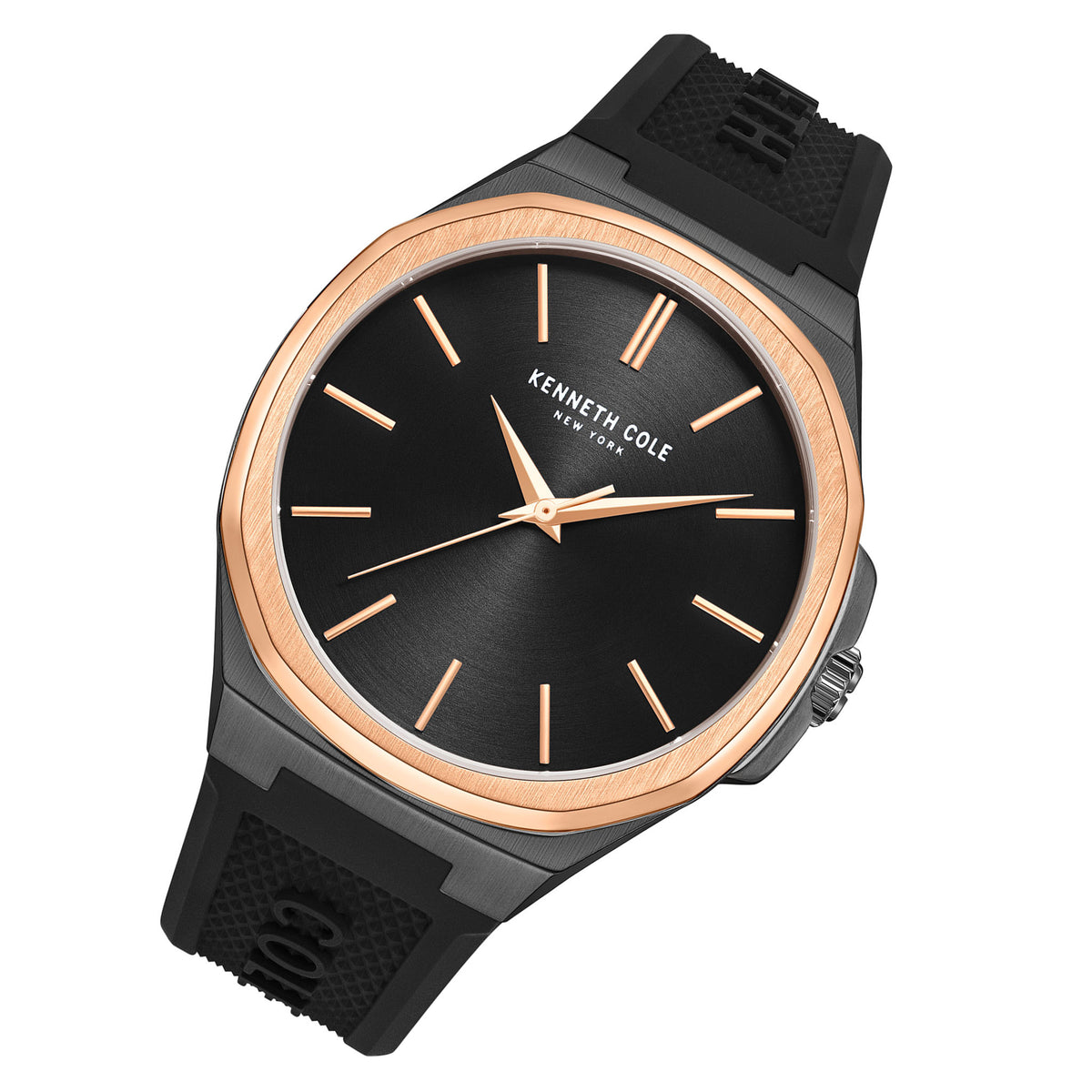 Kenneth Cole Silicone Black Men's Watch - KCWGM2233801
