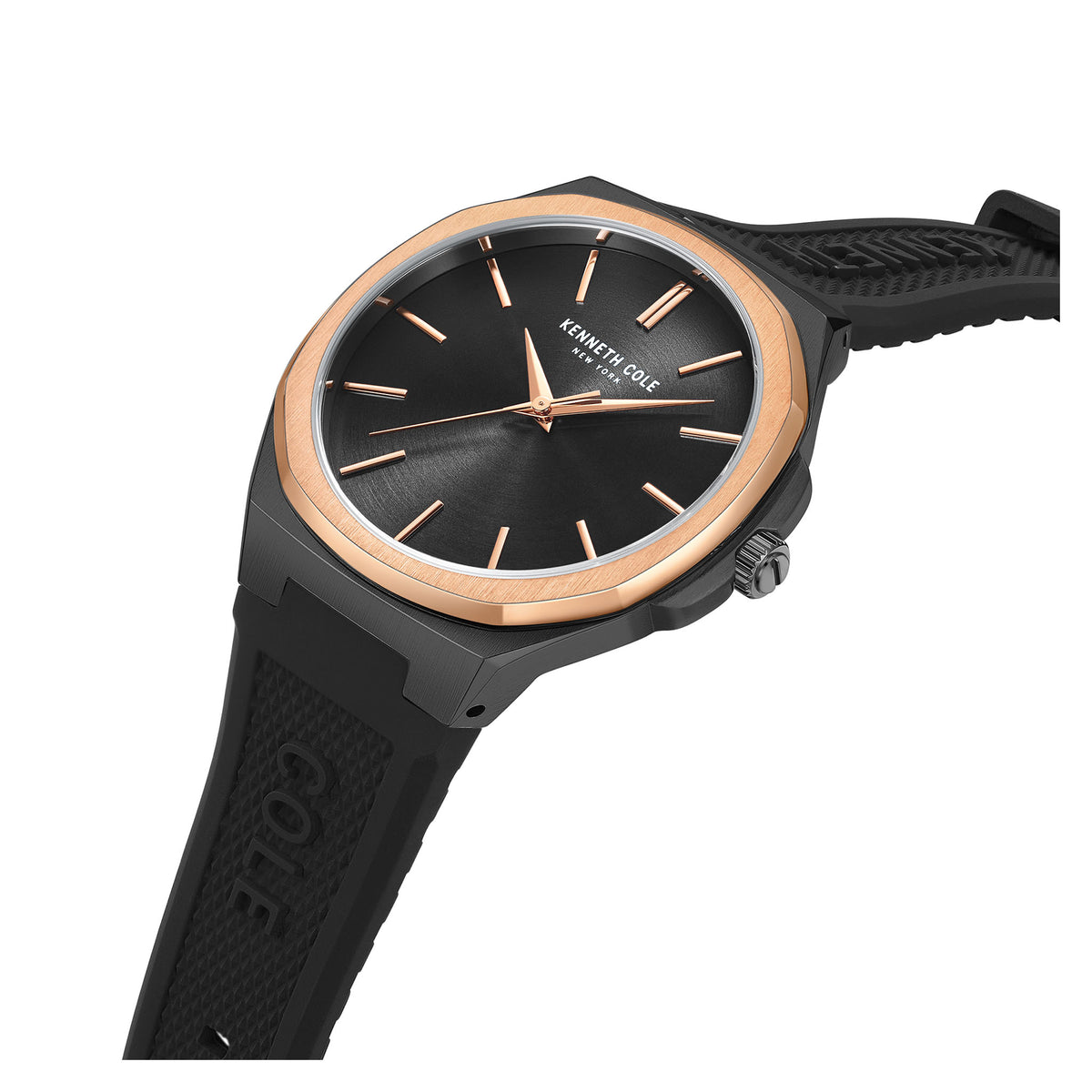 Kenneth Cole Silicone Black Men's Watch - KCWGM2233801