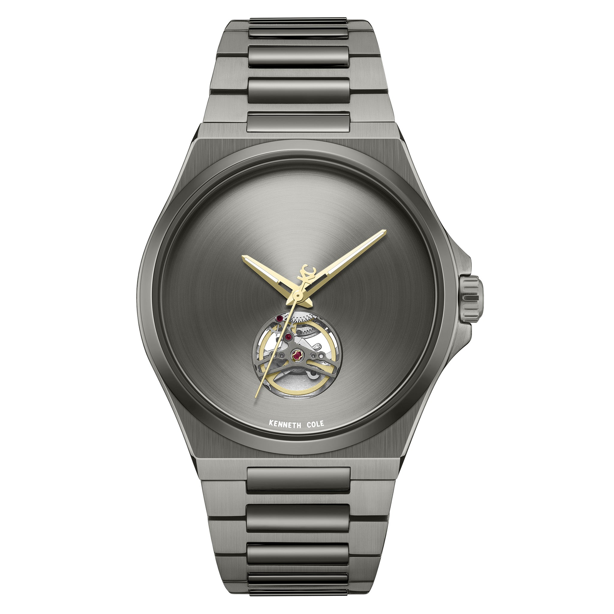 Kenneth Cole Stainless Steel Gun Dial Stainless Steel Automatic Men's Watch - KCWGY0067403