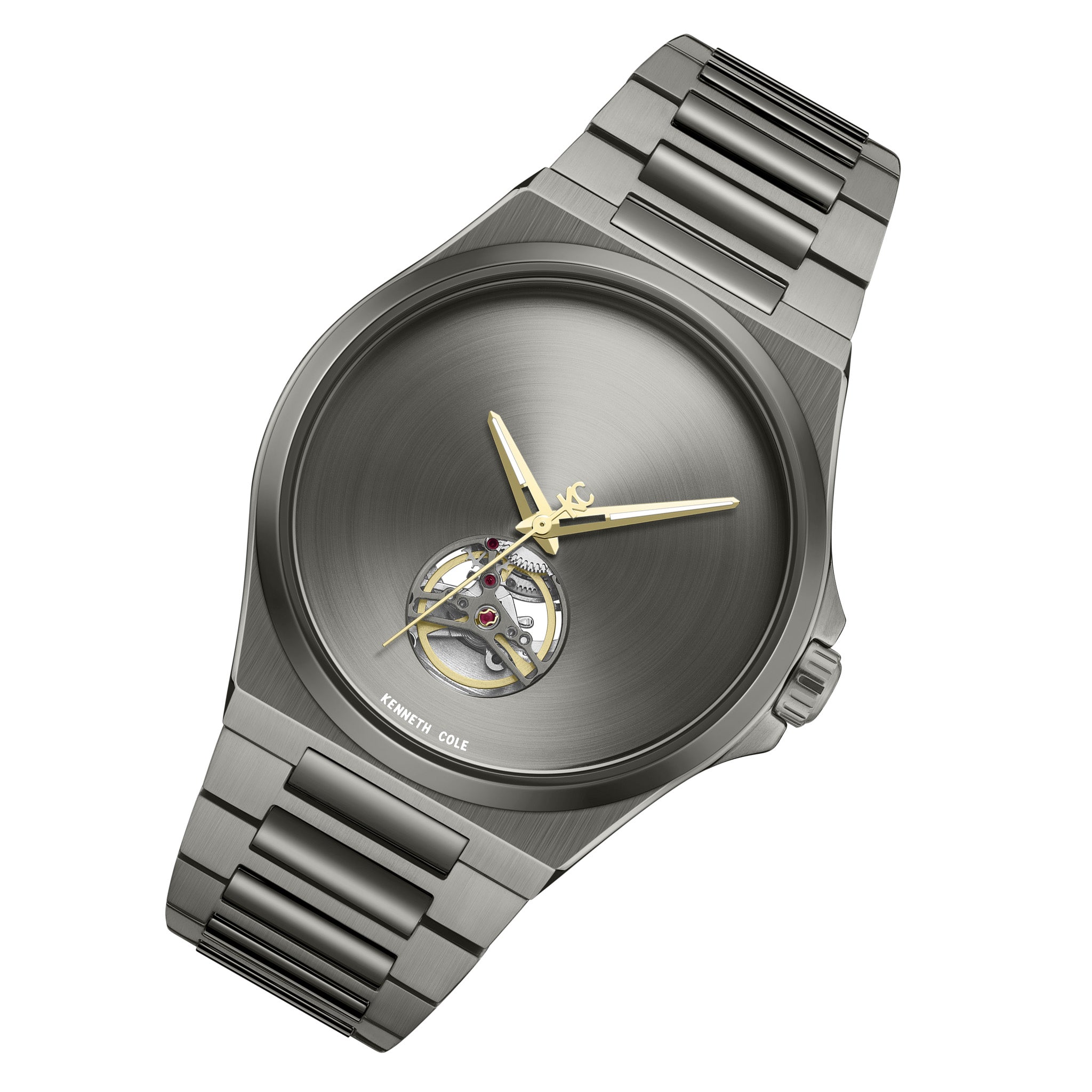 Kenneth Cole Stainless Steel Gun Dial Automatic Men's Watch - KCWGY0067403