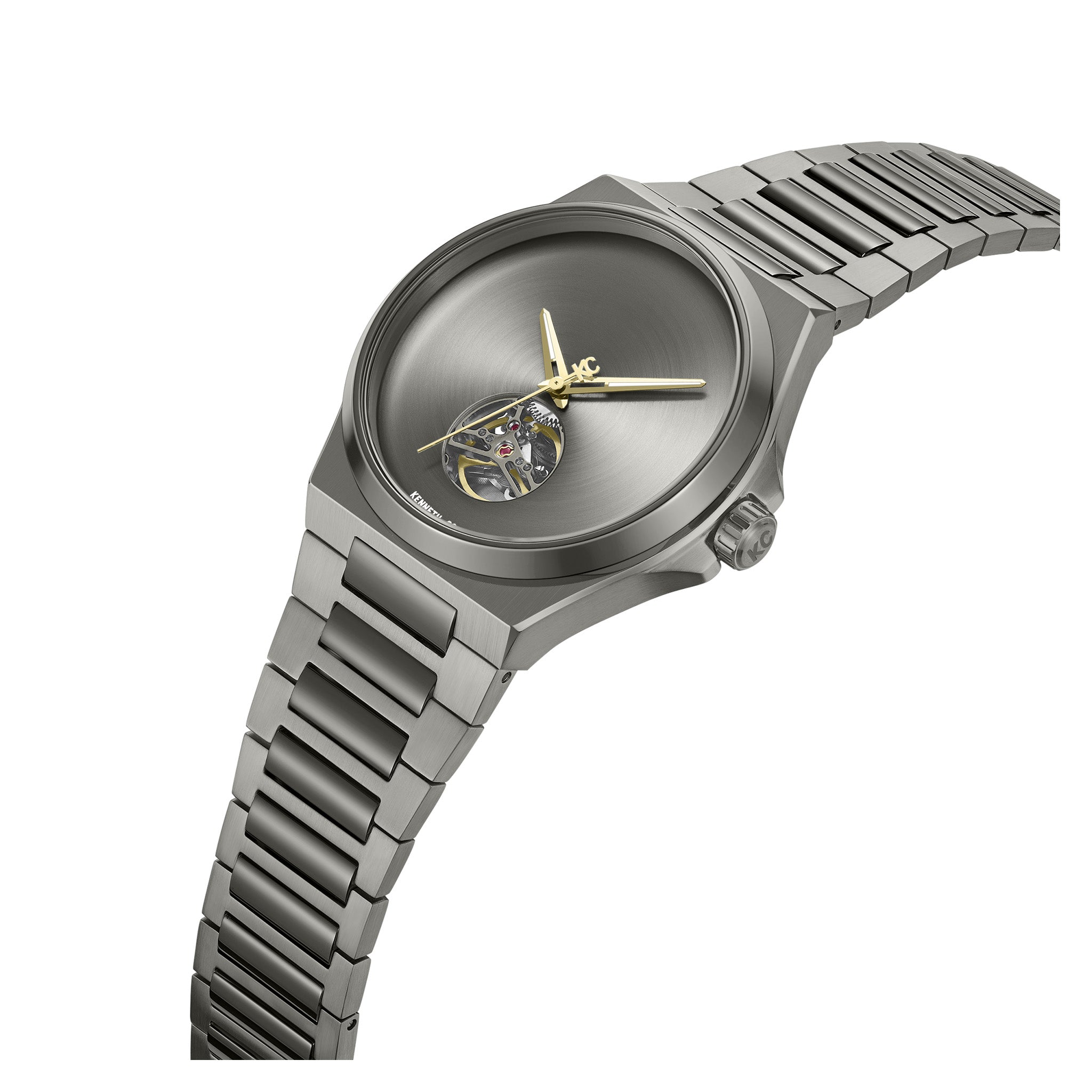 Kenneth Cole Stainless Steel Gun Dial Automatic Men's Watch - KCWGY0067403
