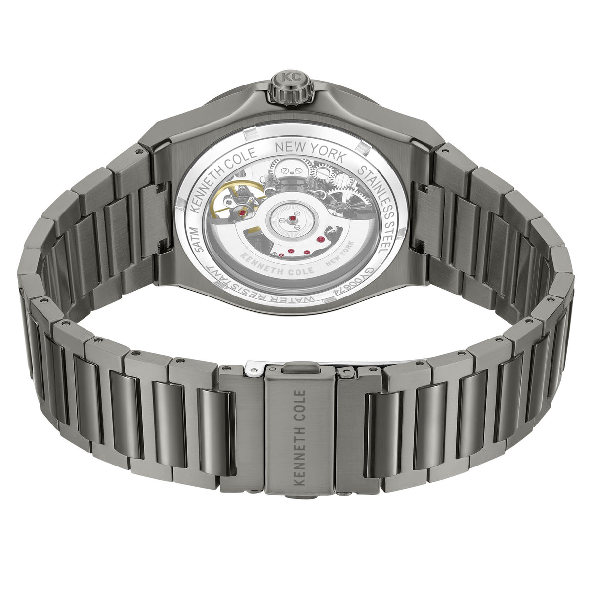 Kenneth Cole Stainless Steel Gun Dial Automatic Men's Watch - KCWGY0067403