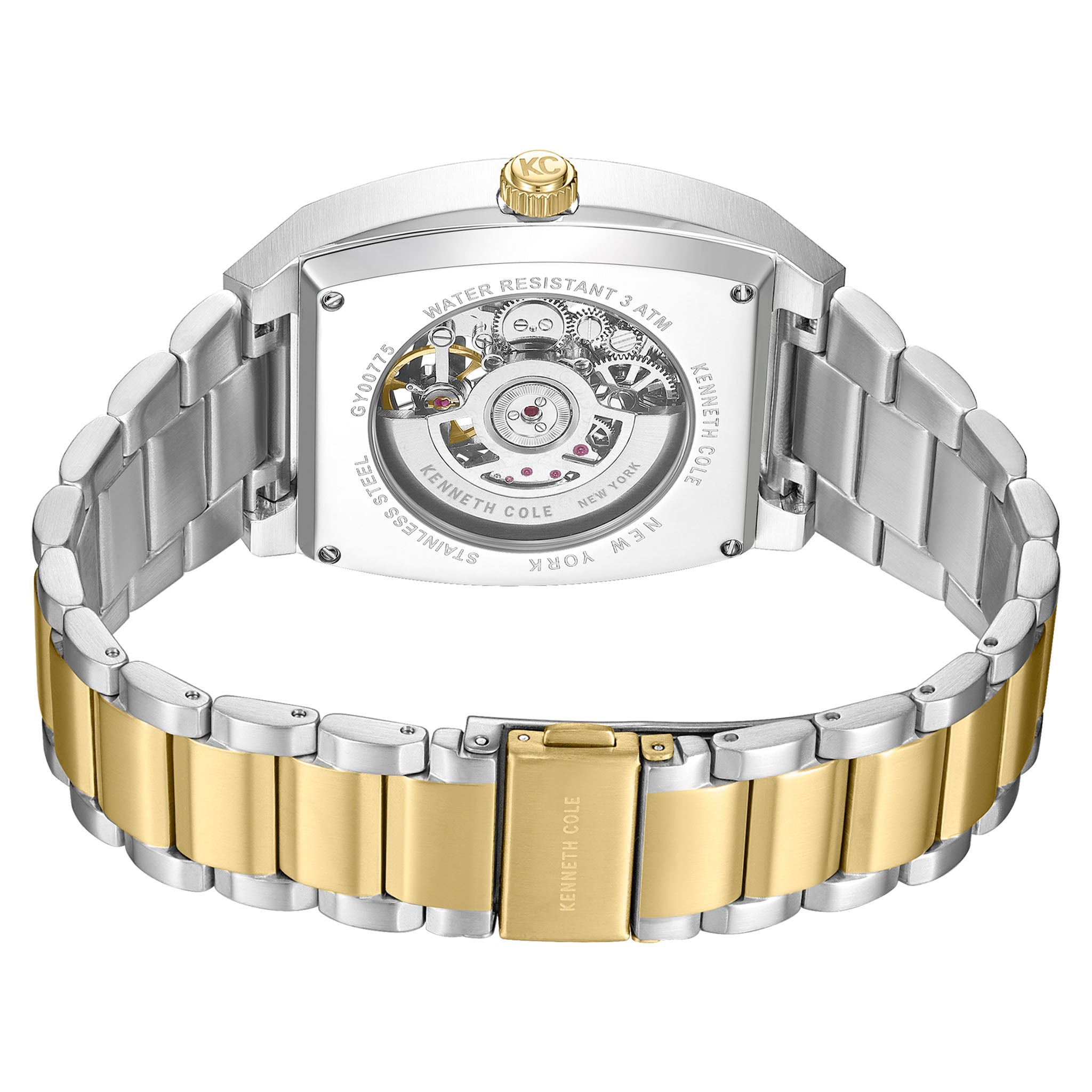 Kenneth Cole Two-Tone Steel Gun Dial Automatic Men's Watch - KCWGY0077504