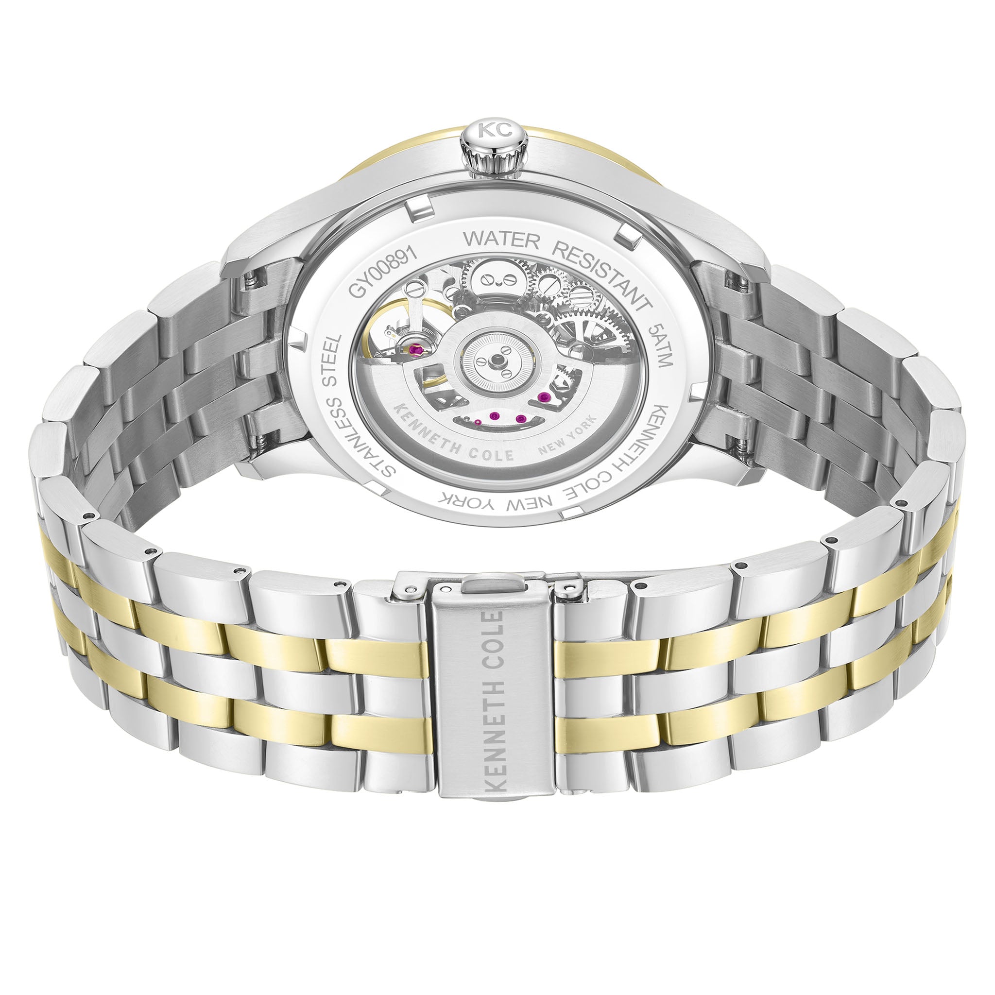 Kenneth Cole Two-Tone Steel MOP Dial Automatic Men's Watch - KCWGY0089104