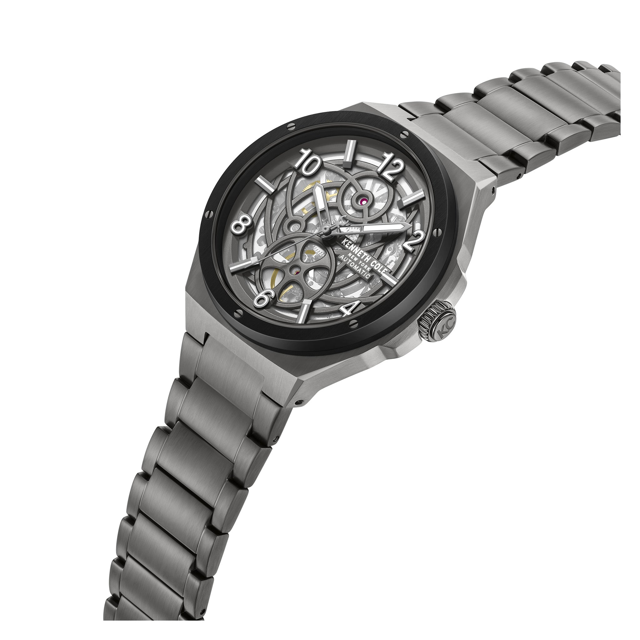 Kenneth Cole Stainless Steel Gun Dial Automatic Men's Watch - KCWGY0089202
