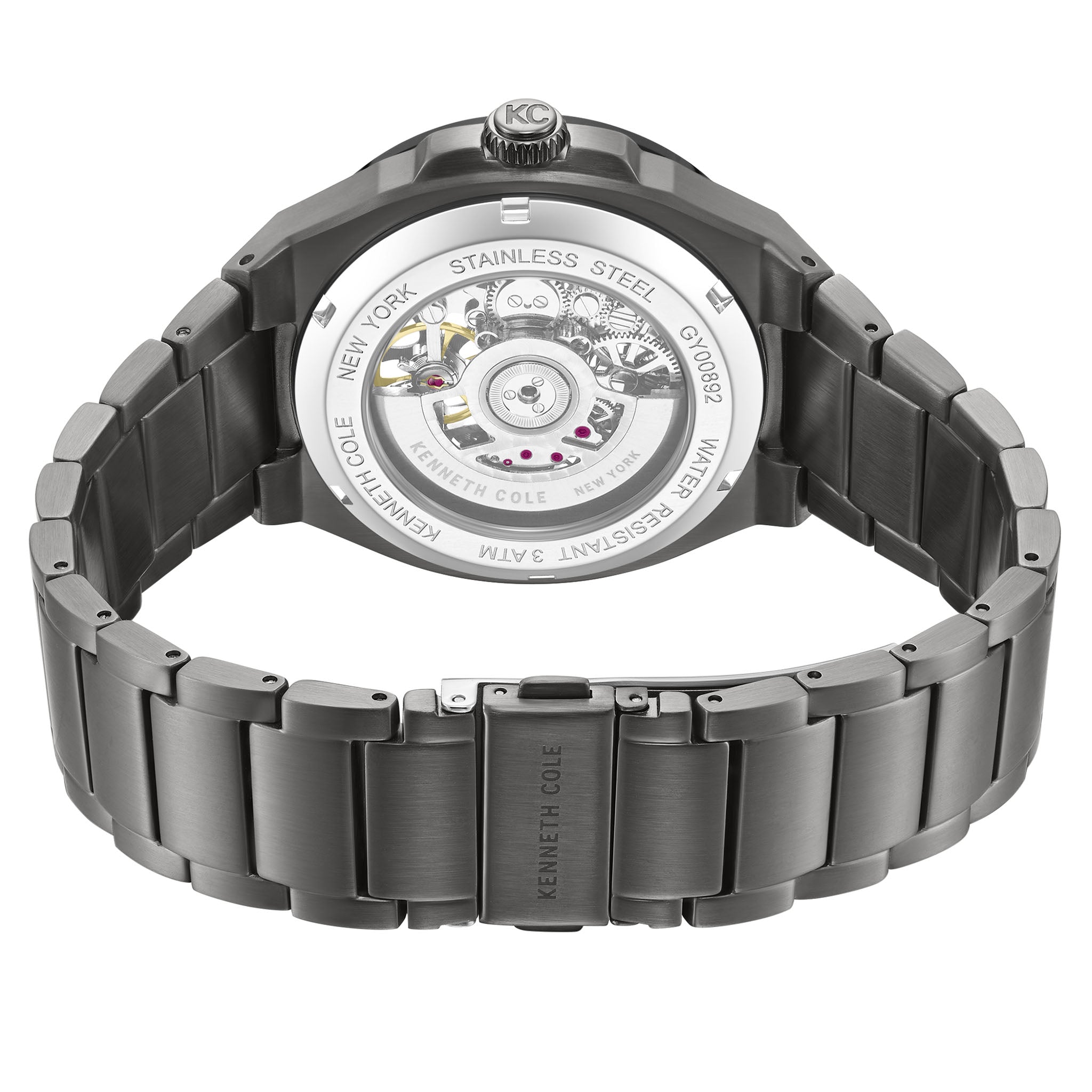 Kenneth Cole Stainless Steel Gun Dial Automatic Men's Watch - KCWGY0089202