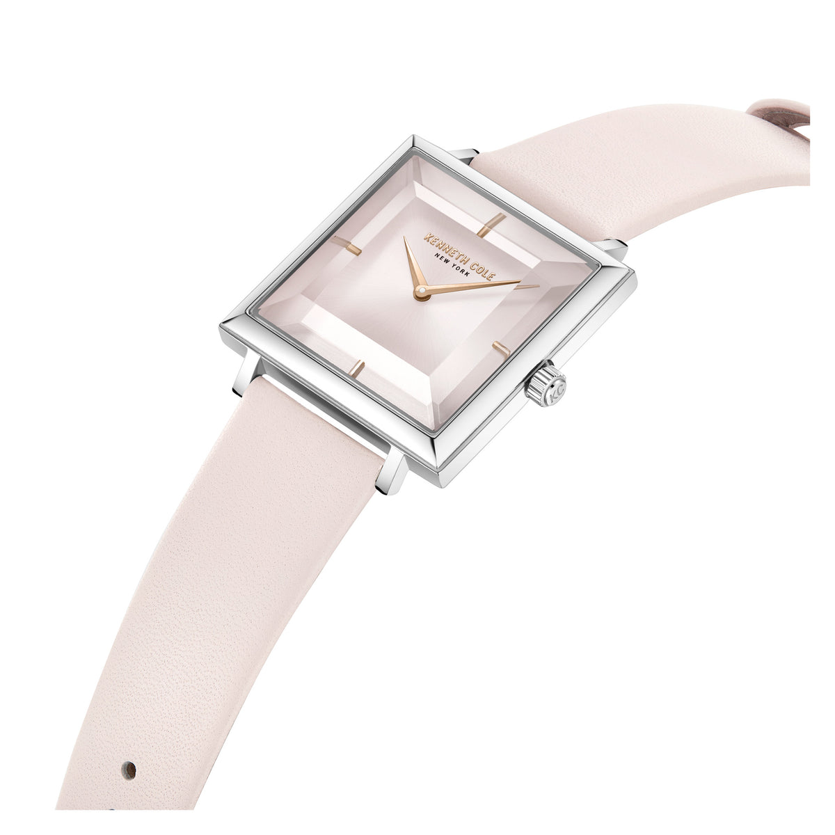 Kenneth Cole Leather Pink Dial Women's Watch - KCWLA0026602