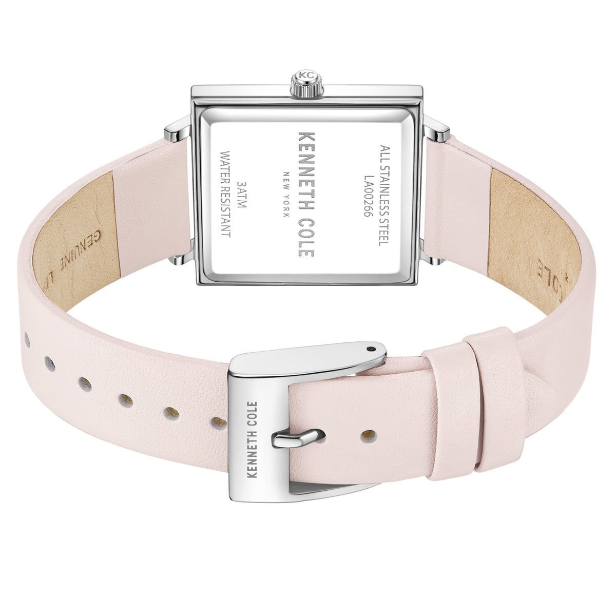 Kenneth Cole Leather Pink Dial Women's Watch - KCWLA0026602