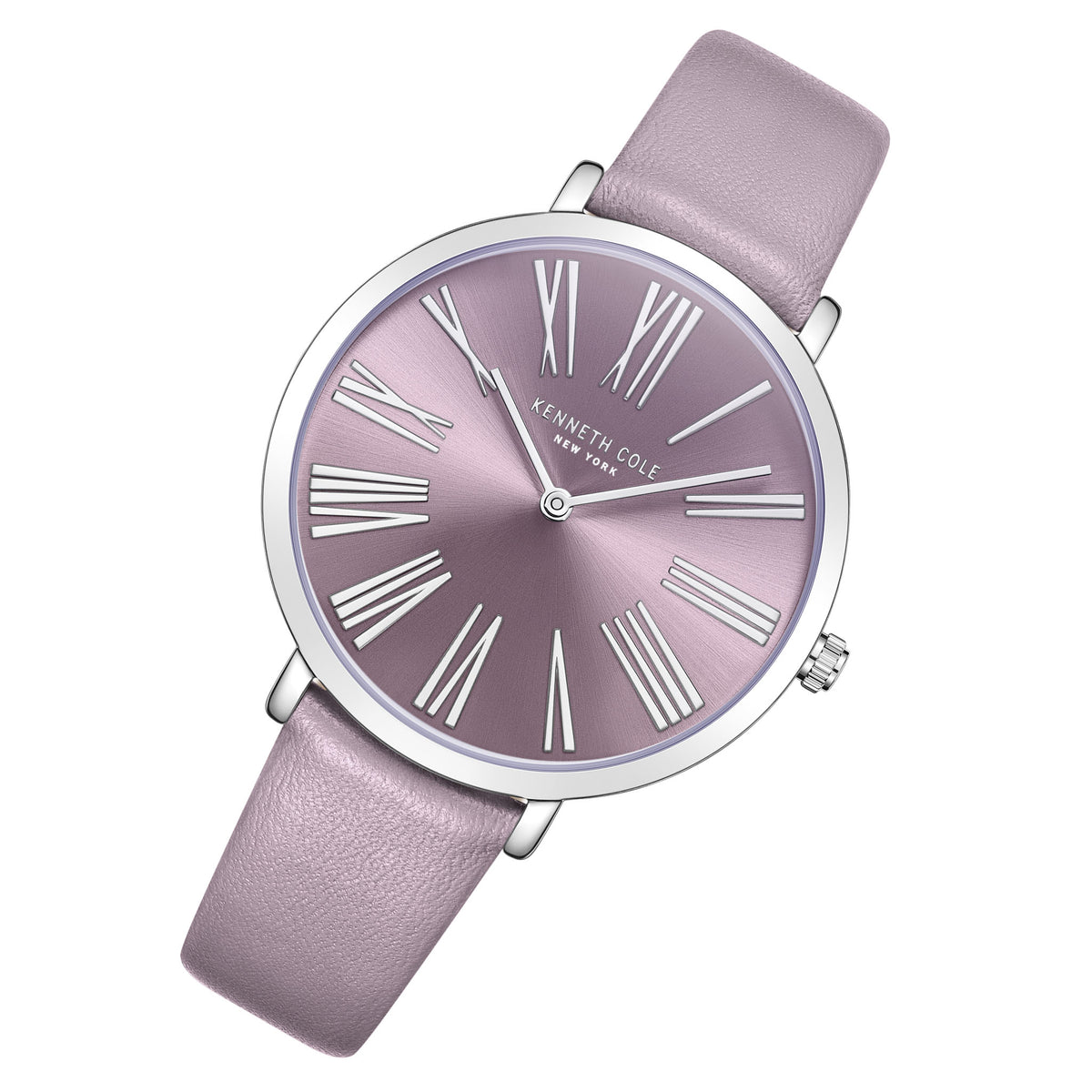 Kenneth Cole Leather Purple Light Dial Women's Watch - KCWLA0027302