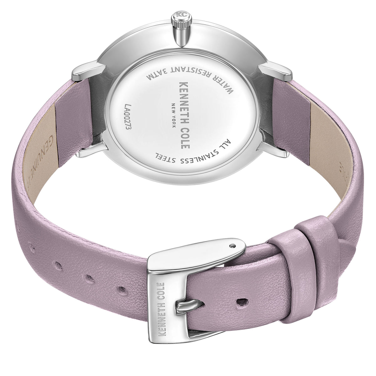 Kenneth Cole Leather Purple Light Dial Women's Watch - KCWLA0027302