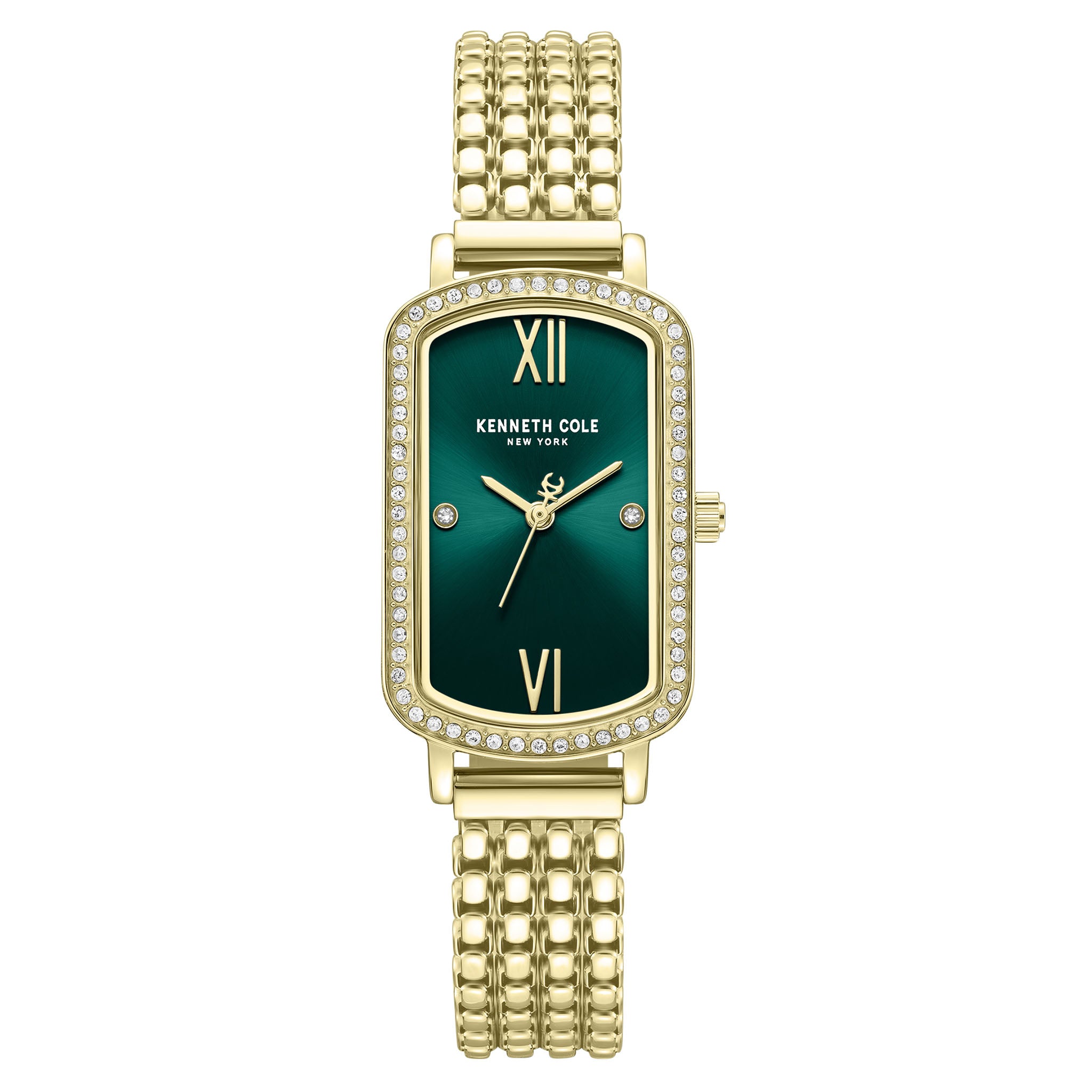 Kenneth Cole Stainless Steel Green Dial Stainless Steel Women's Watch - KCWLG0065802