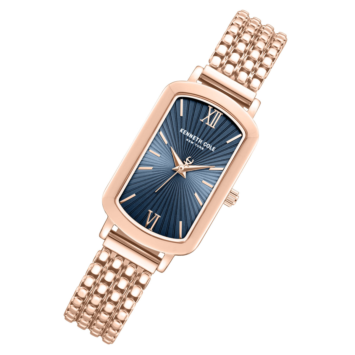 Kenneth Cole Rose Gold Steel Blue Dial Women's Watch - KCWLG0065901
